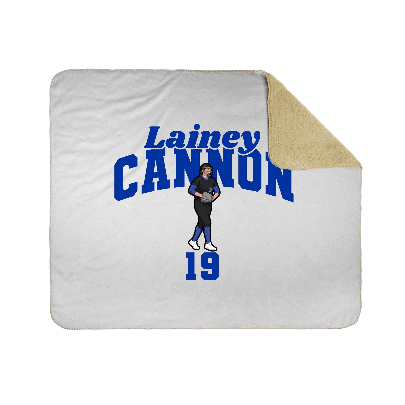 Throw Blanket — Signature Arch in White