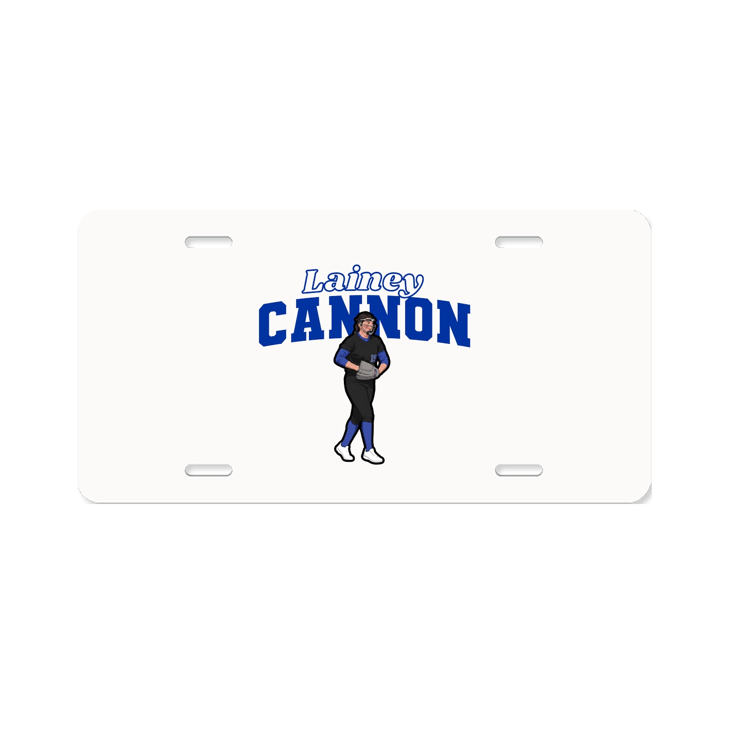 License Plate — Name Arch in Classic