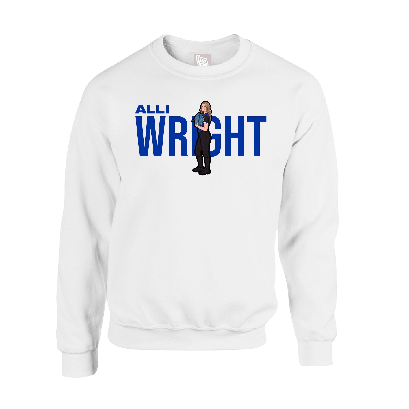 Fleece Crew — Player Name in White