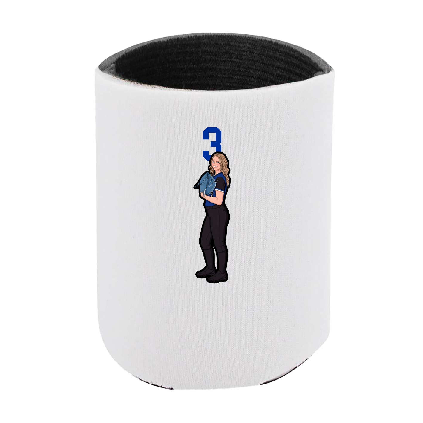 Can Holder — Number Top in White