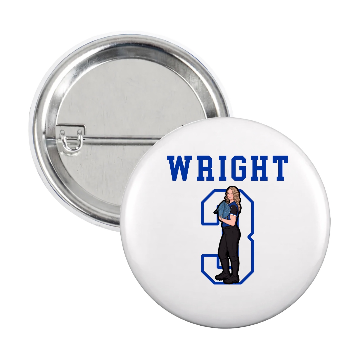 Game Day Button — Shirsey in White