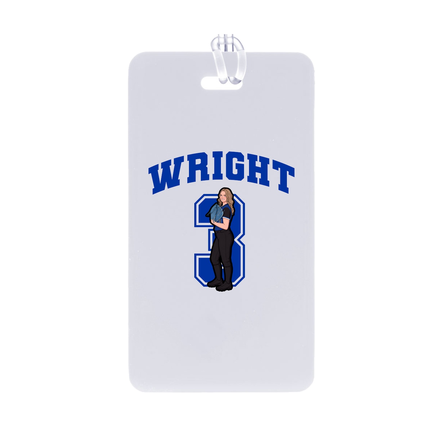 Bag Tag — Number in Classic