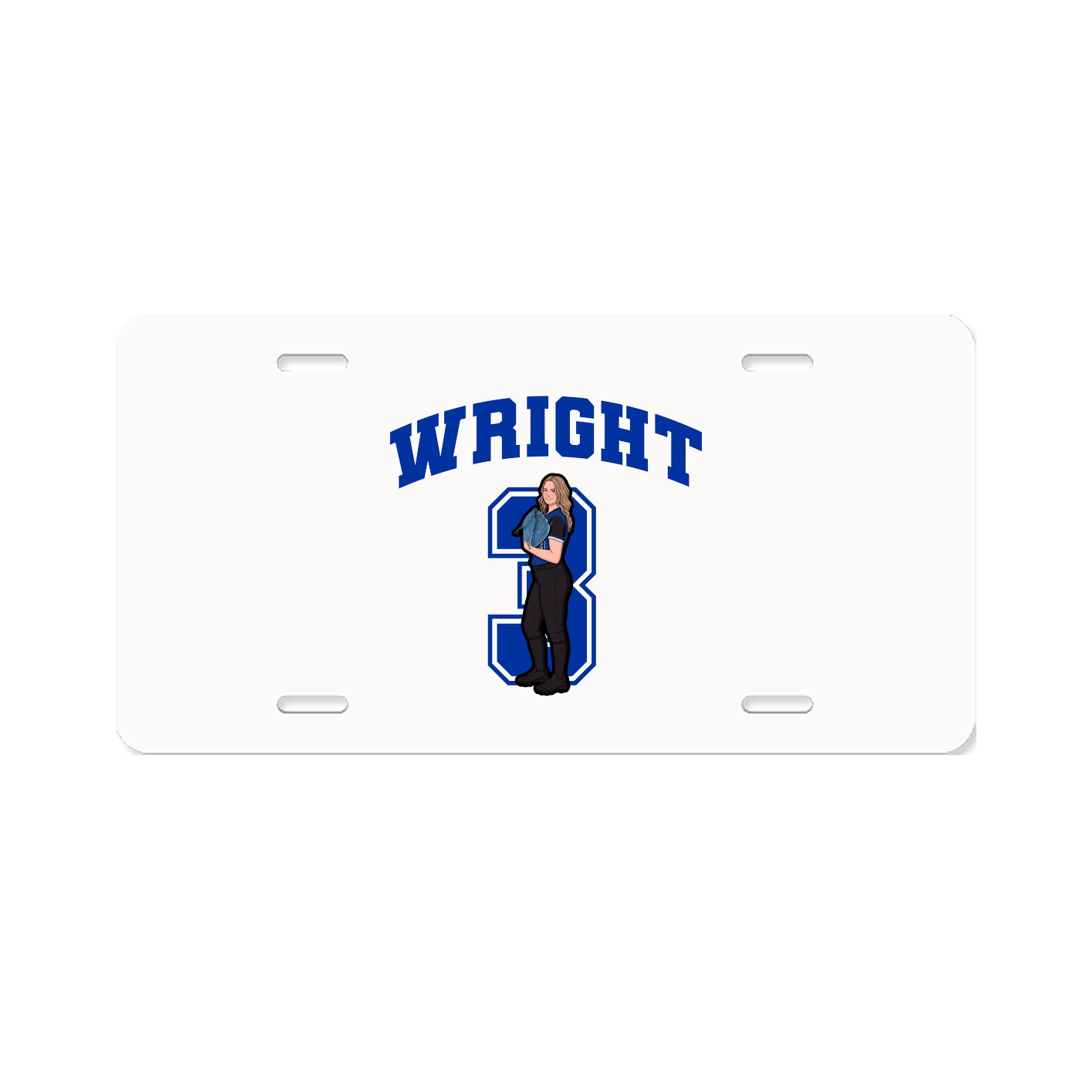 License Plate — Number in Classic