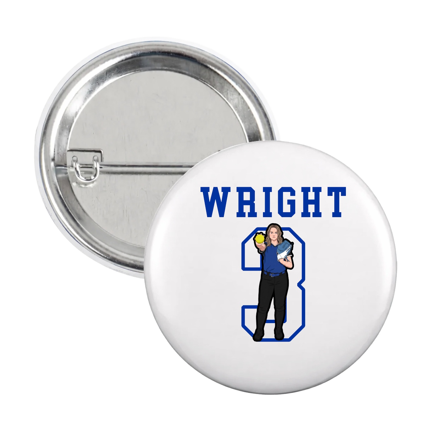 Game Day Button — Shirsey in White