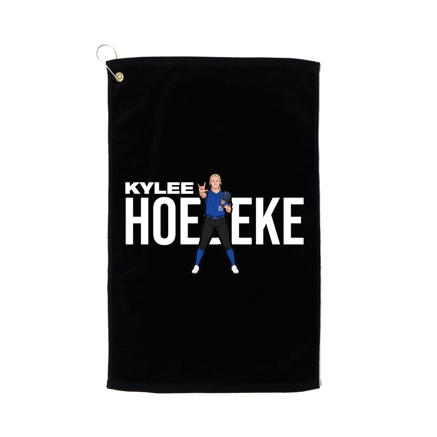 Golf Towel — Player Name in Black