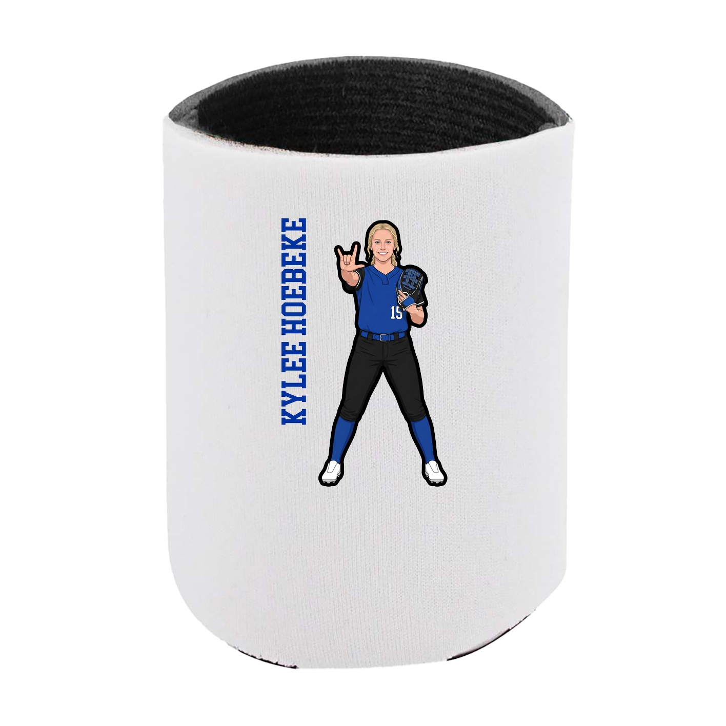 Can Holder — Name Vertical in White