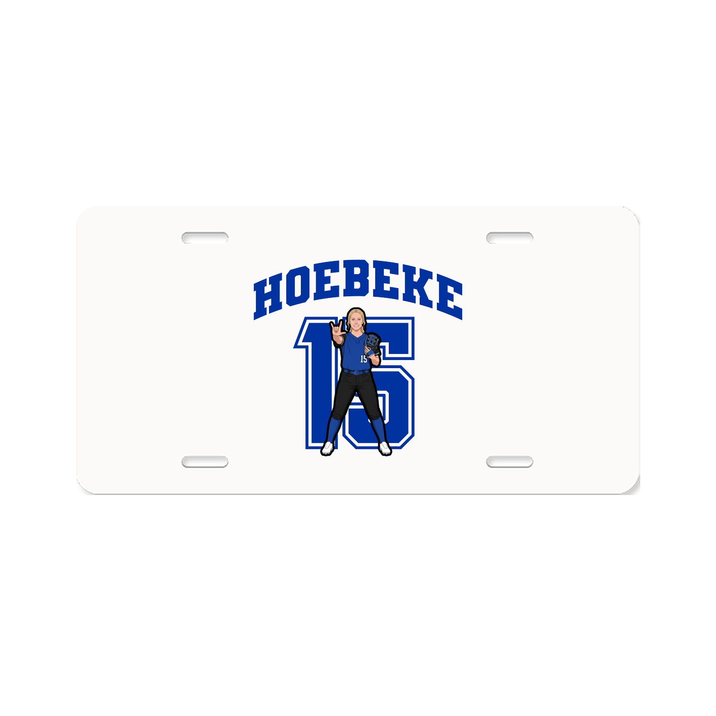 License Plate — Number in Classic