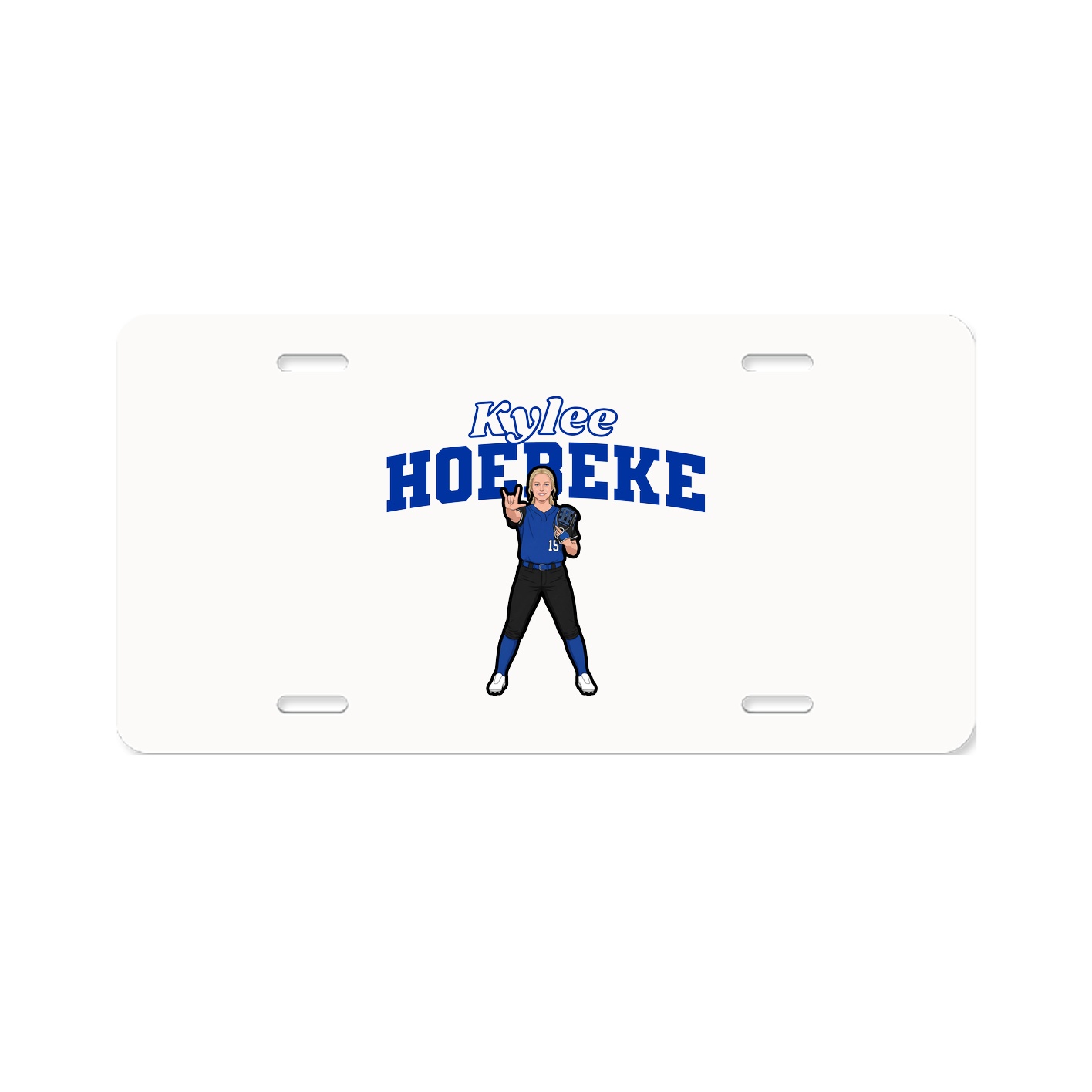 License Plate — Name Arch in Classic