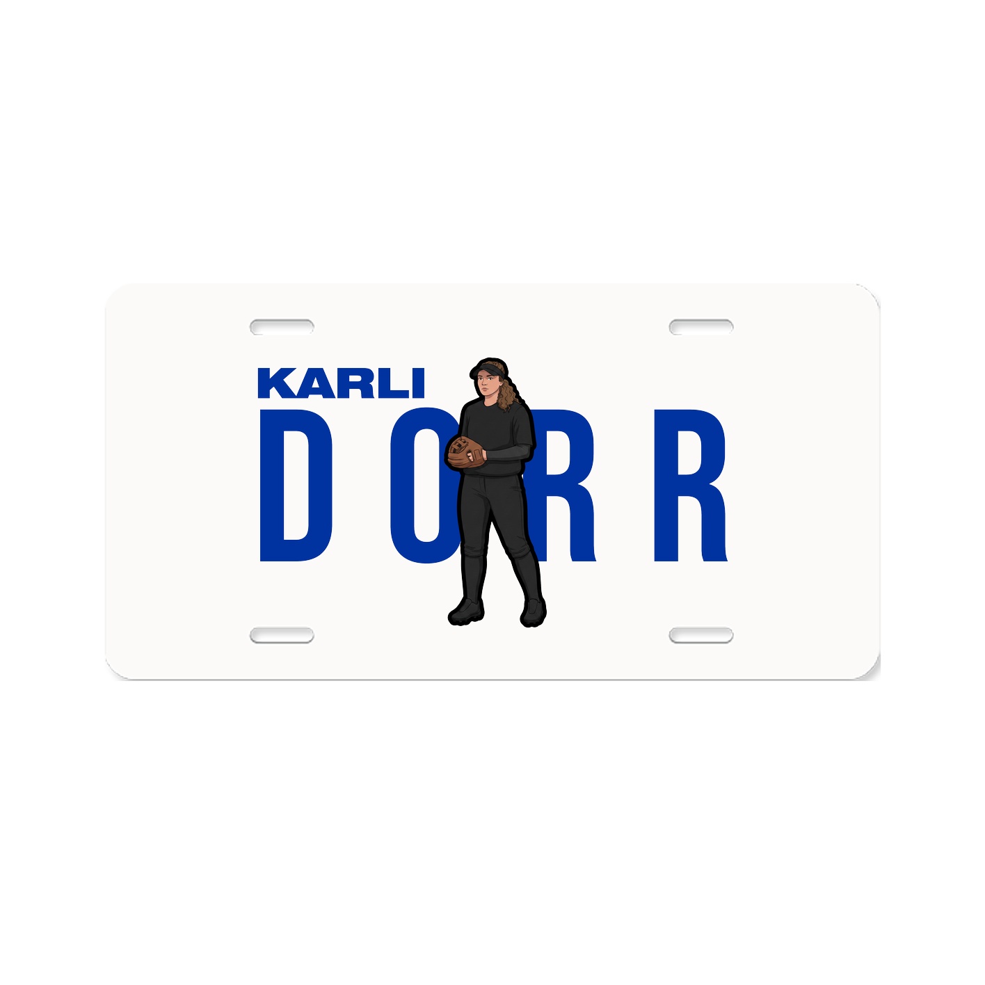 License Plate — Player Name in Classic