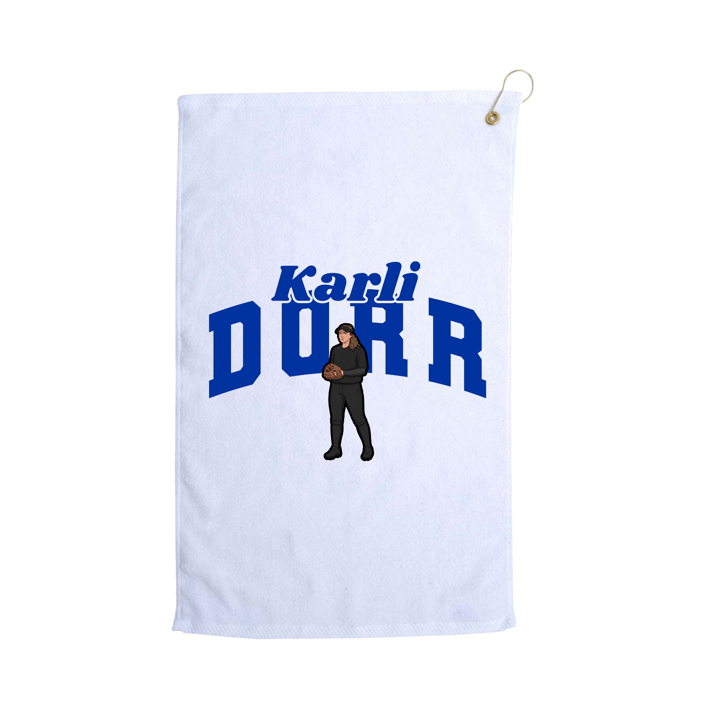 Golf Towel — Signature Arch in White