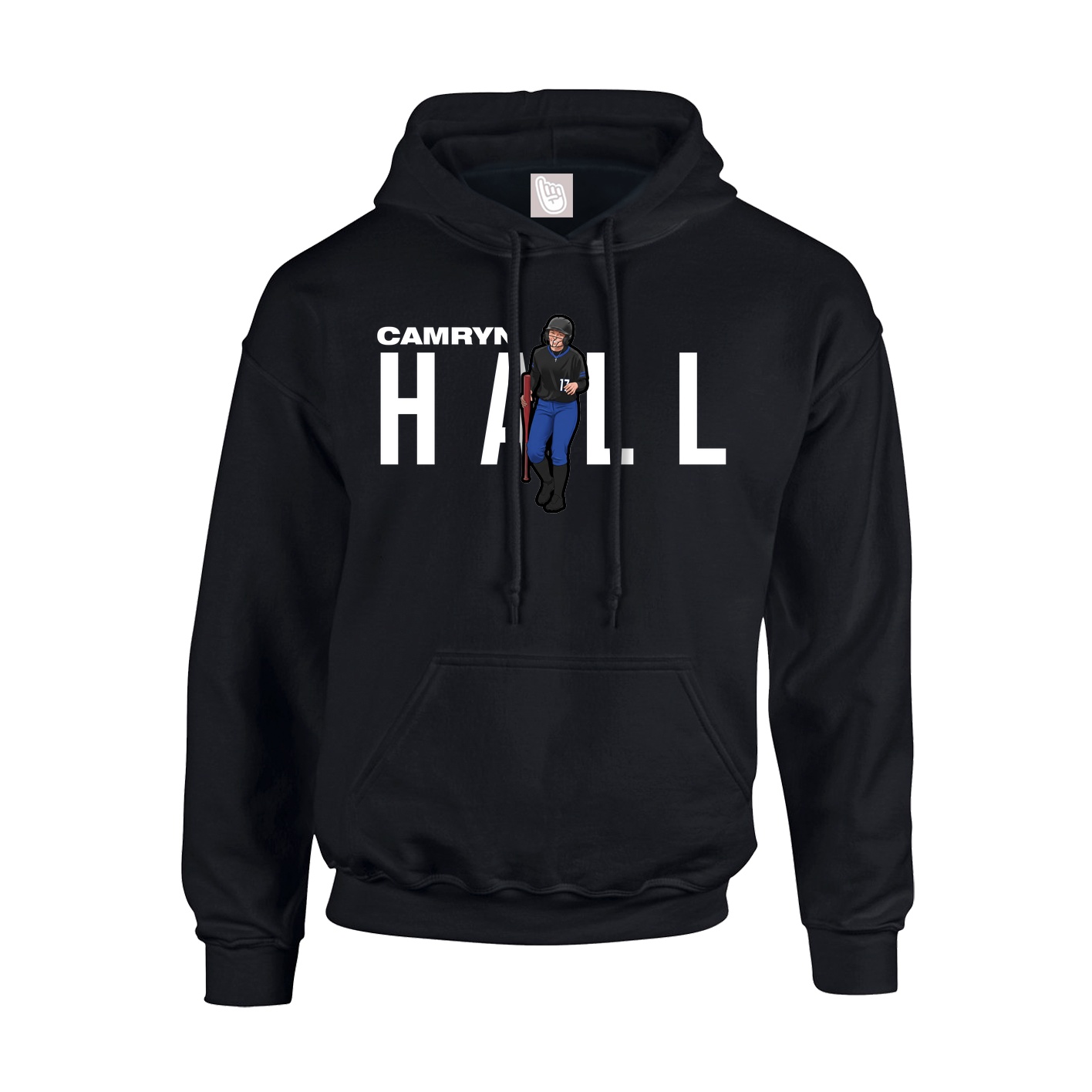 Youth Hoodie — Player Name in Black