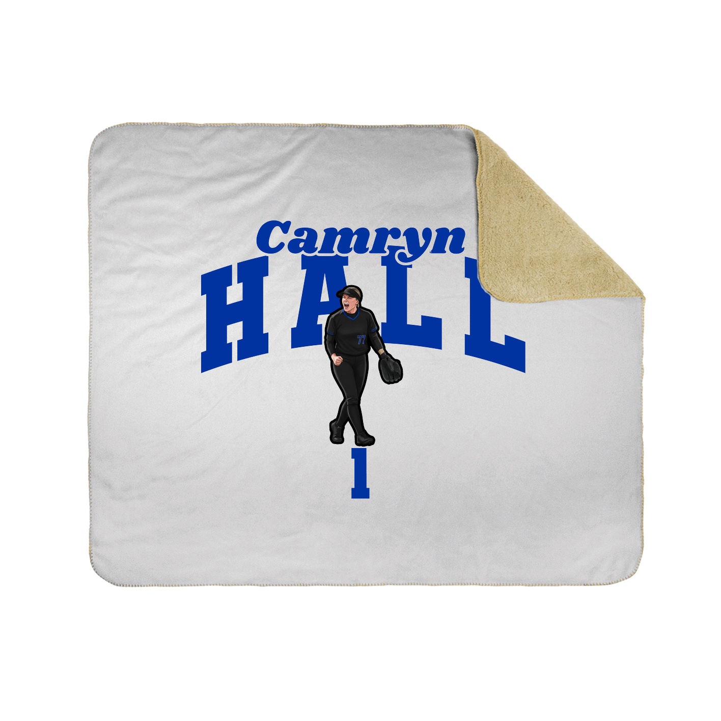 Throw Blanket — Signature Arch in White
