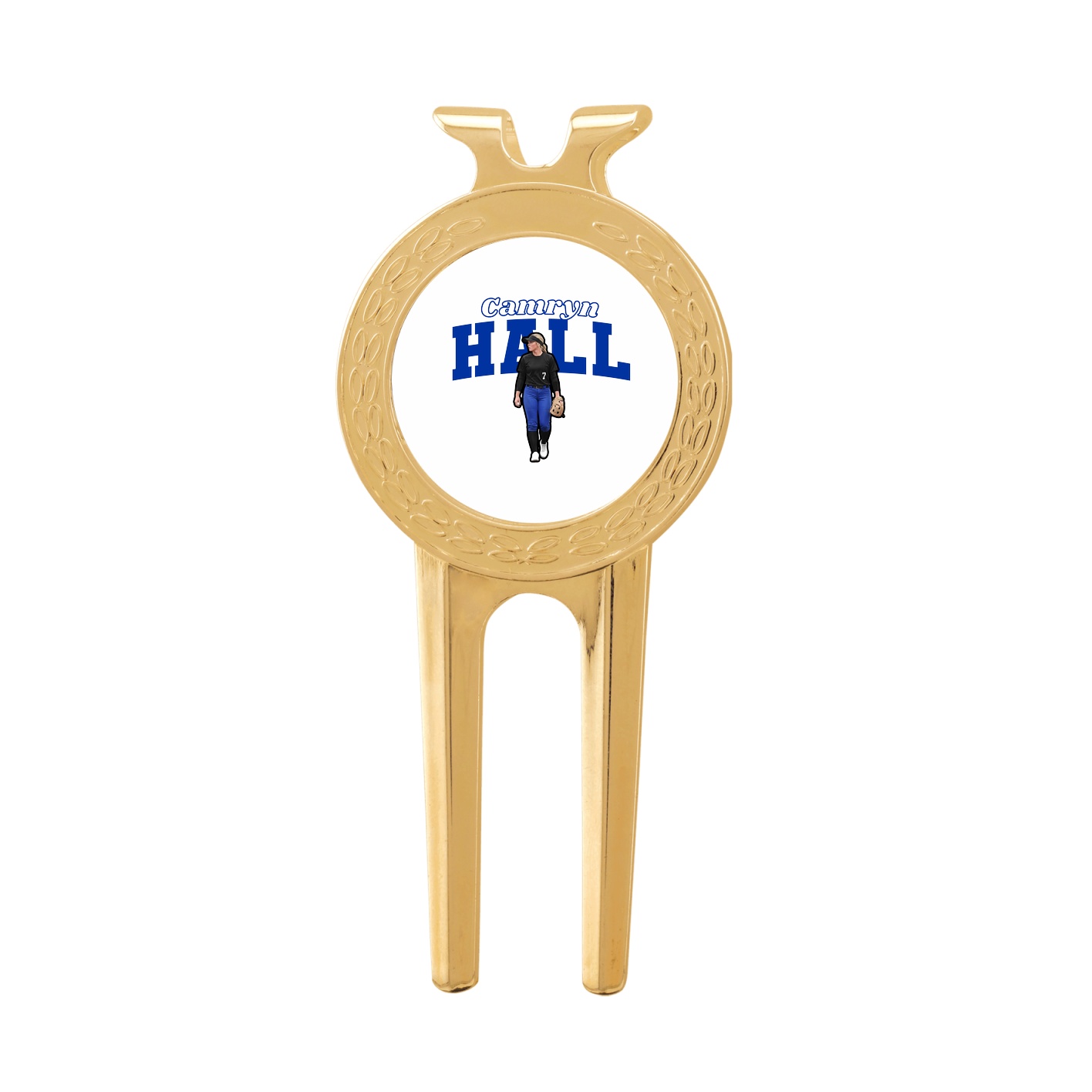 Divot Tool with Ball Marker — Name Arch in Classic