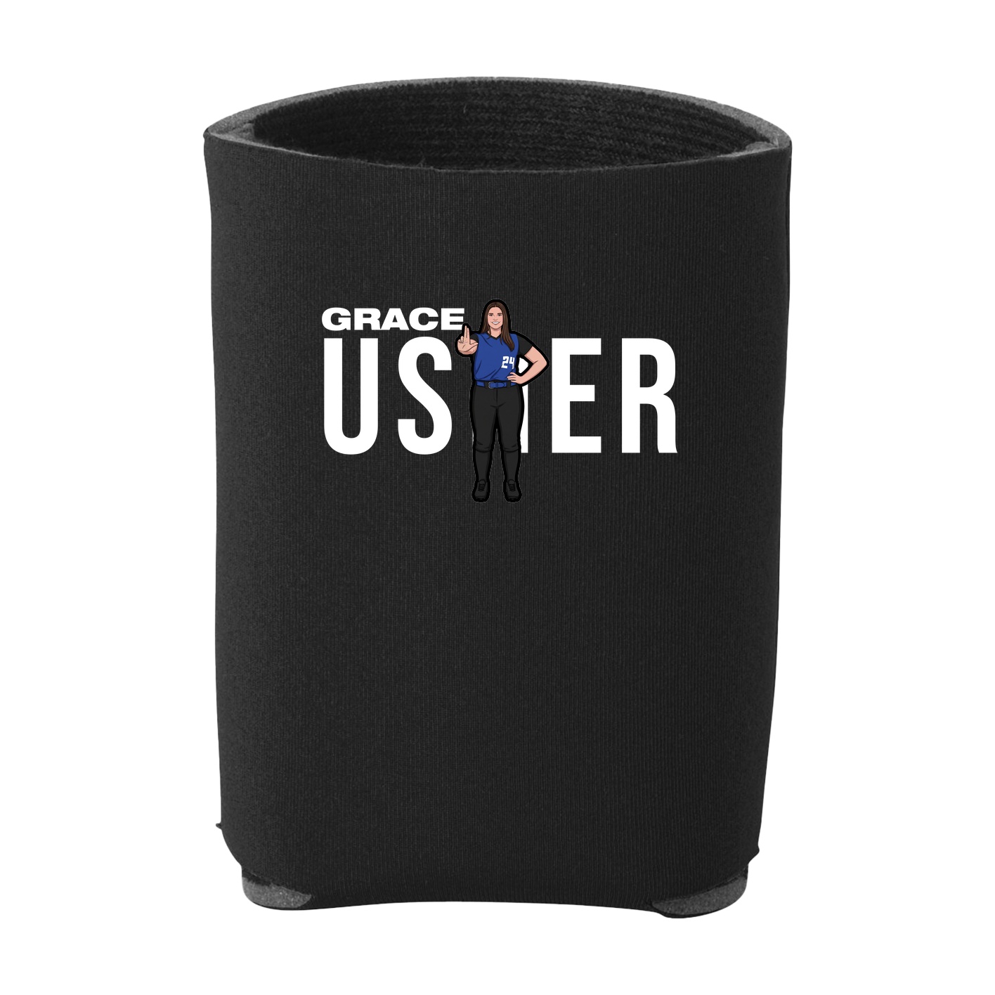 Can Holder — Player Name in Black