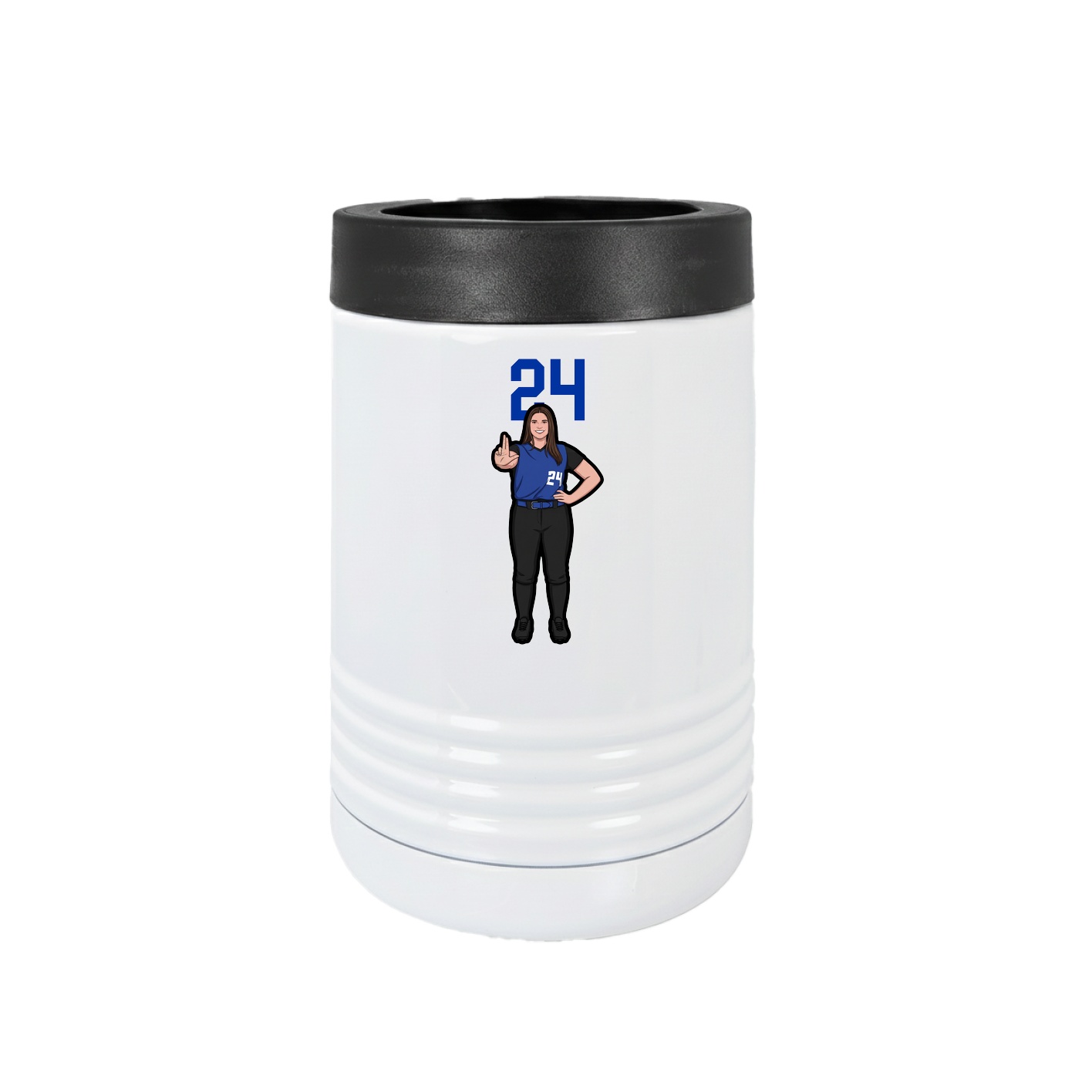 Beverage Holder — Number Top in White