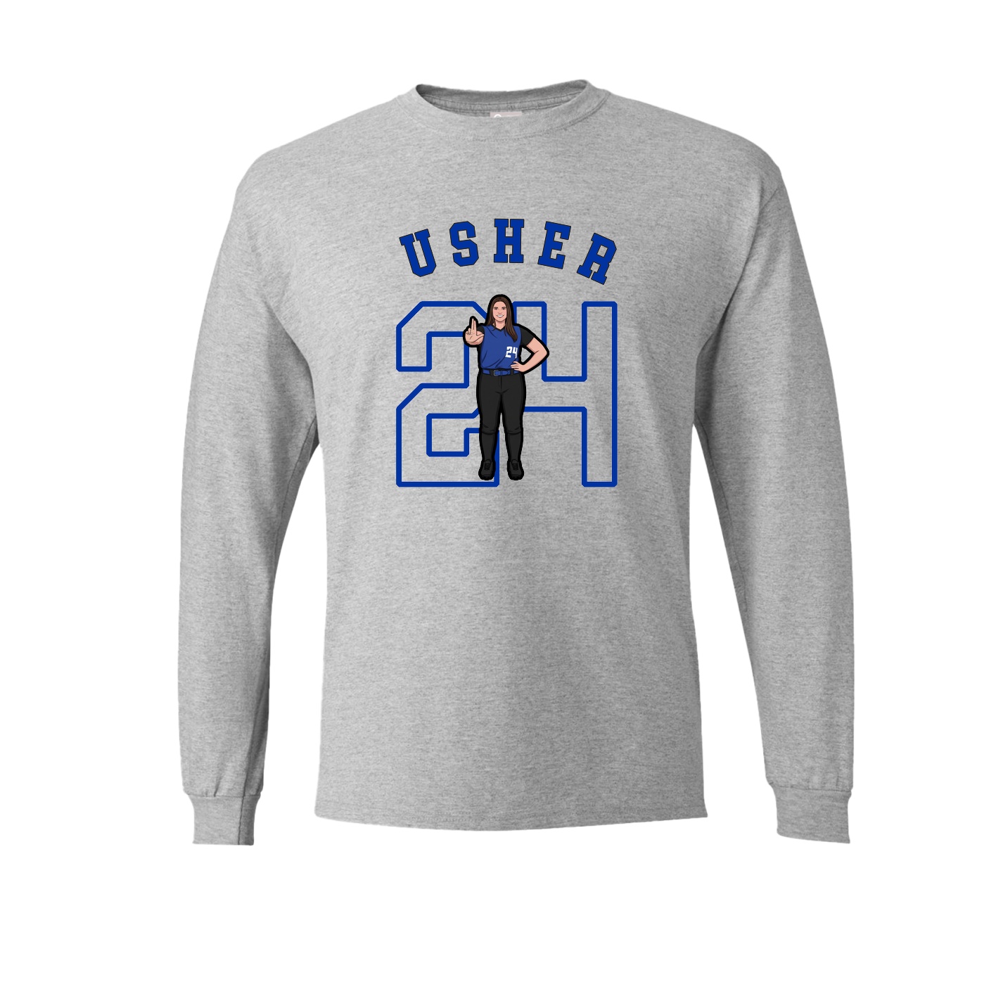 Long Sleeve Tee — Shirsey Arch in Grey