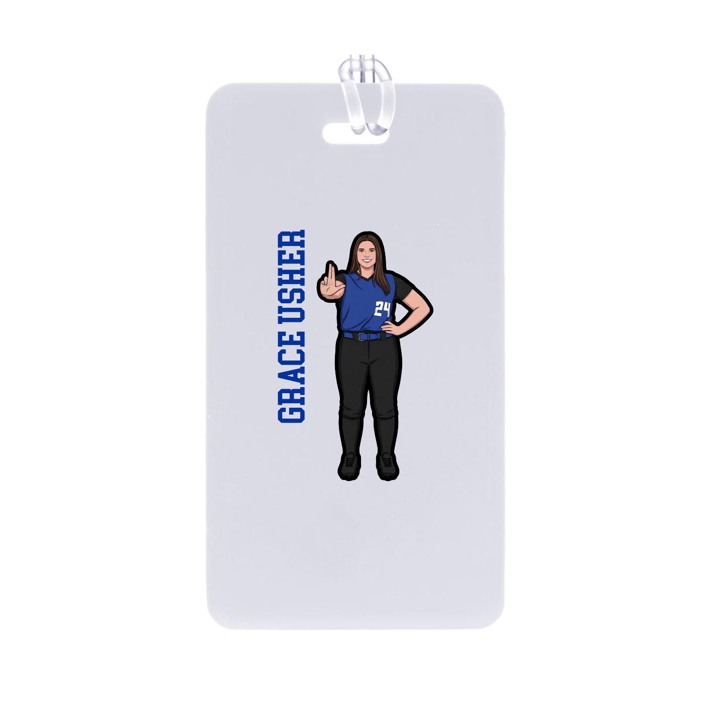 Bag Tag — Name Vertical in Classic
