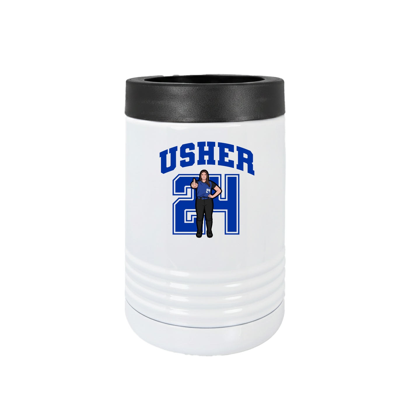 Beverage Holder — Number in White