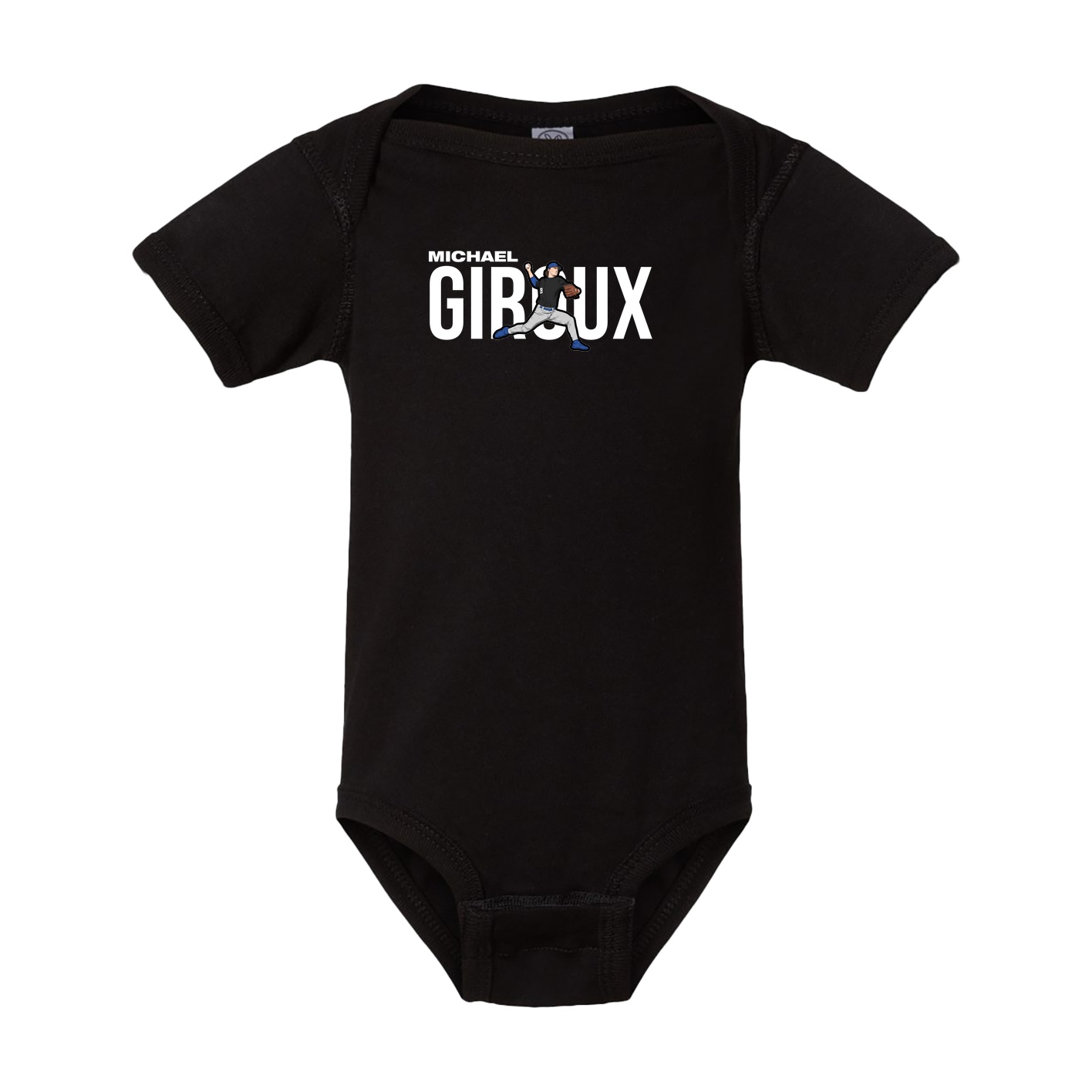Baby Onesie — Player Name in Black