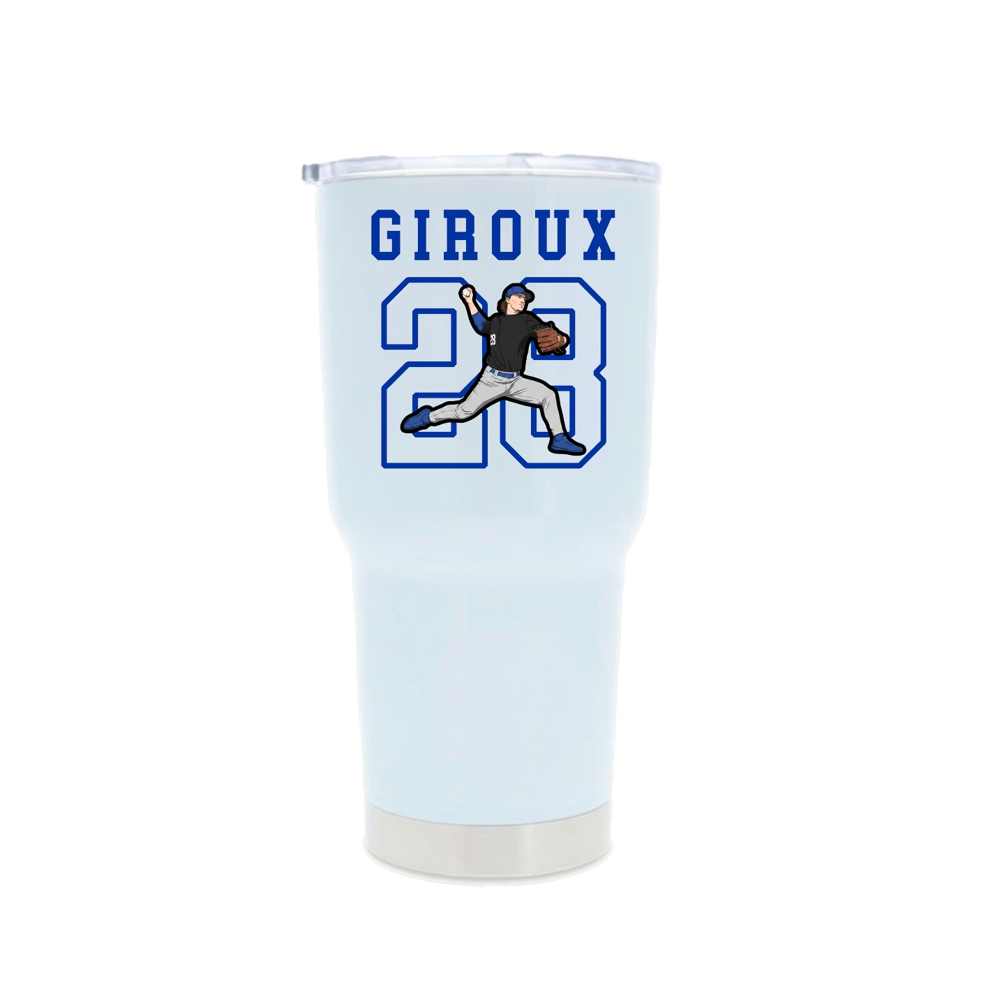 30oz Stainless Steel Tumbler — Shirsey in White