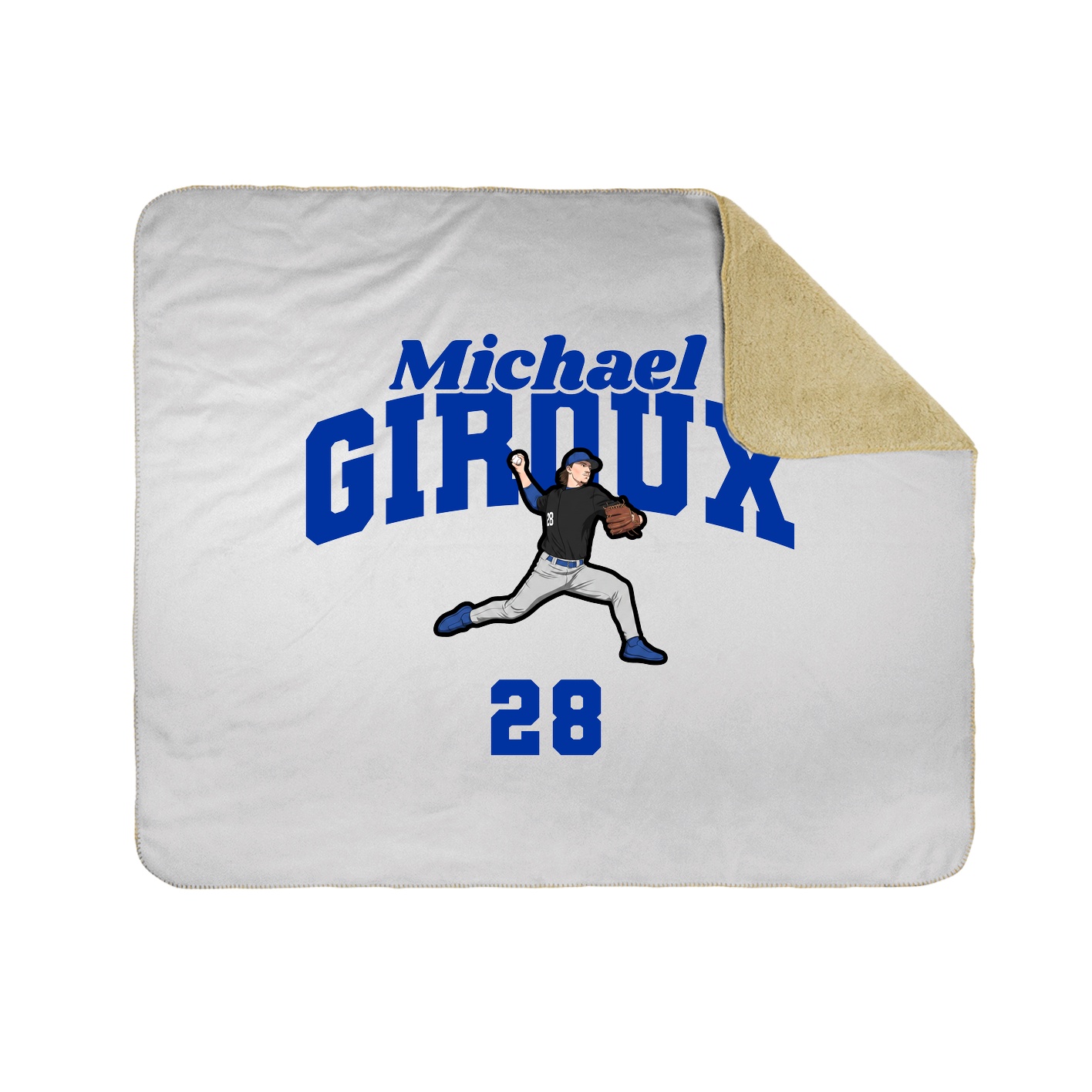Throw Blanket — Signature Arch in White