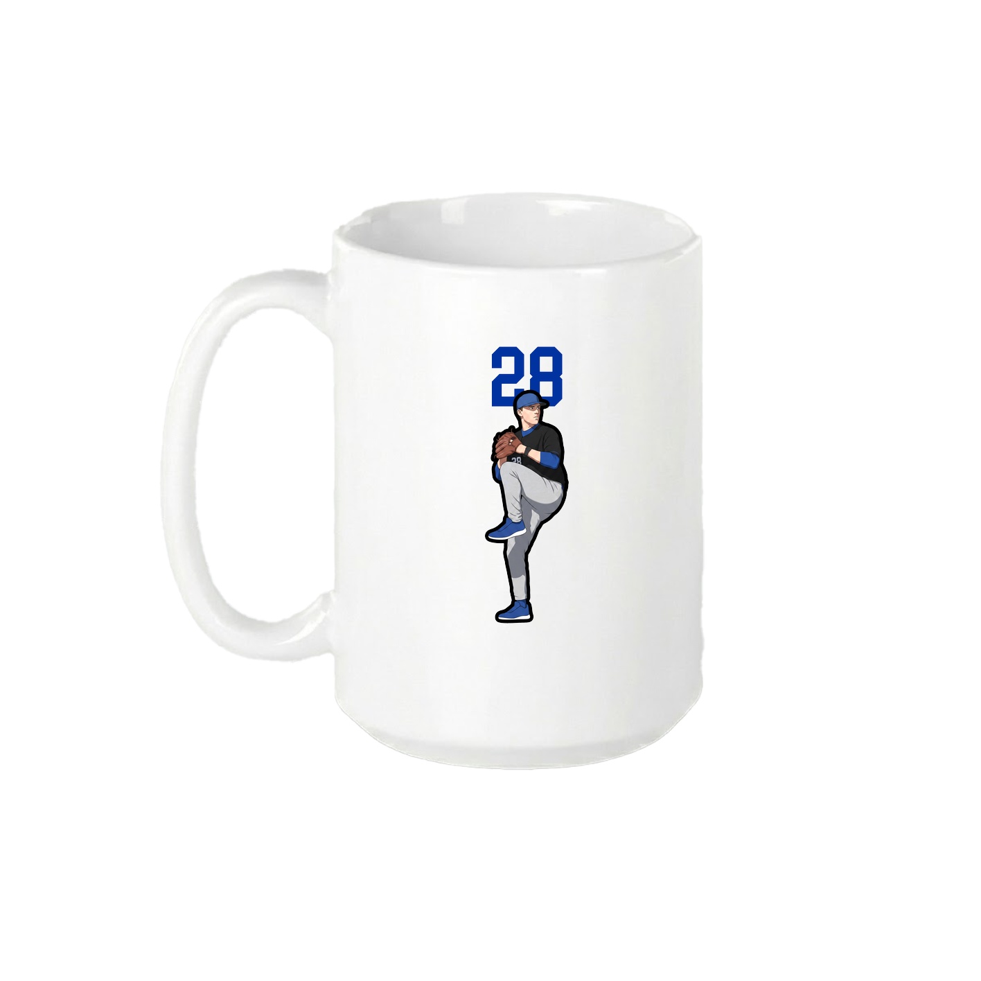 15oz Coffee Mug — Number Top in White