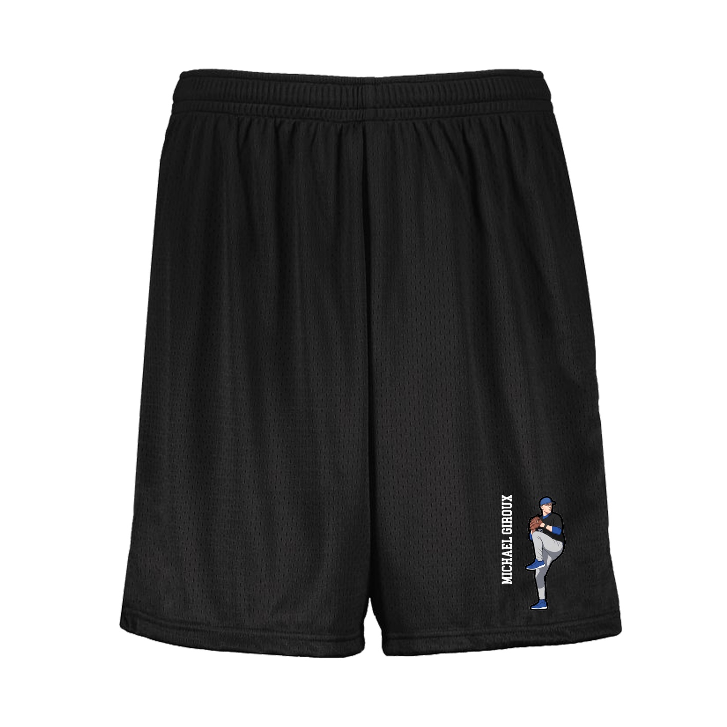 Shorts — Name Vertical in Black