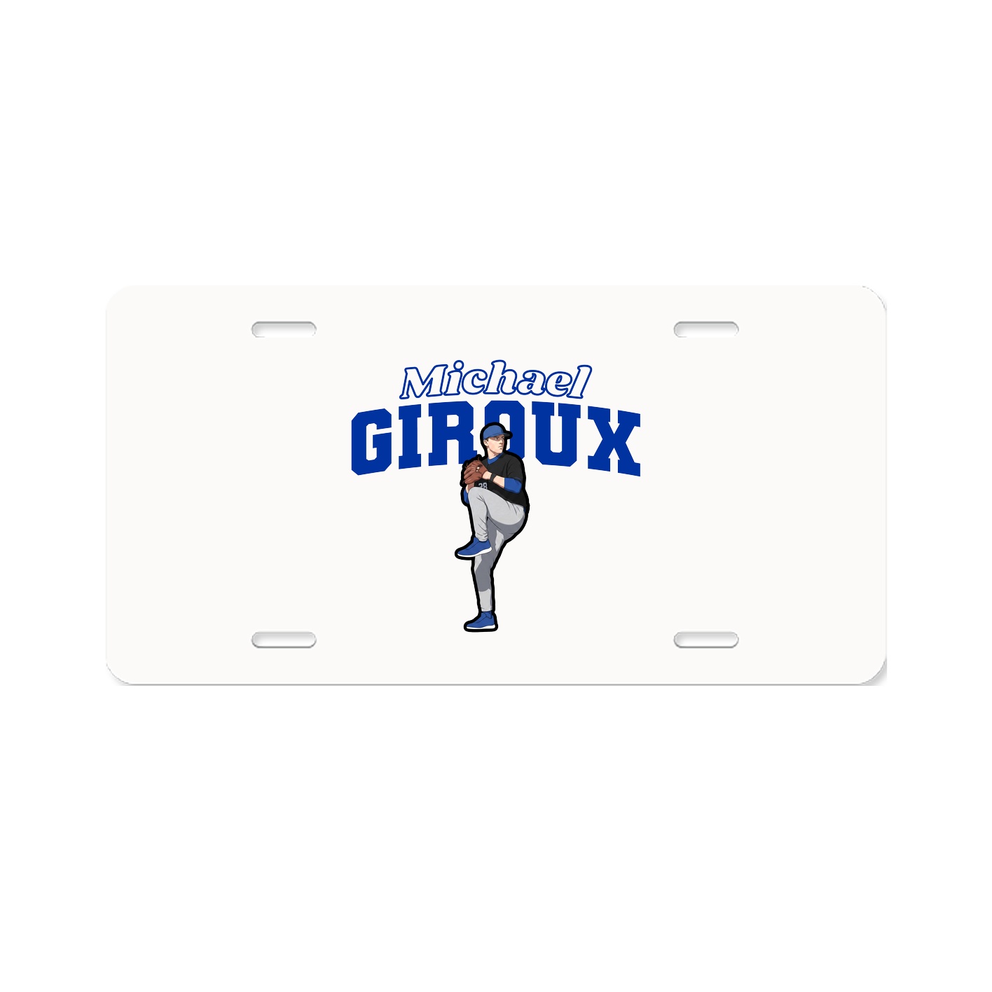 License Plate — Name Arch in Classic