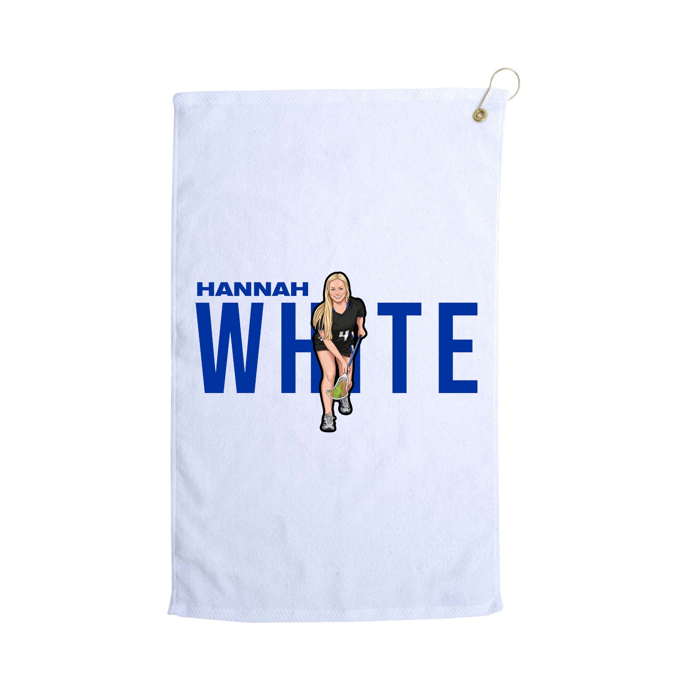 Golf Towel — Player Name in White