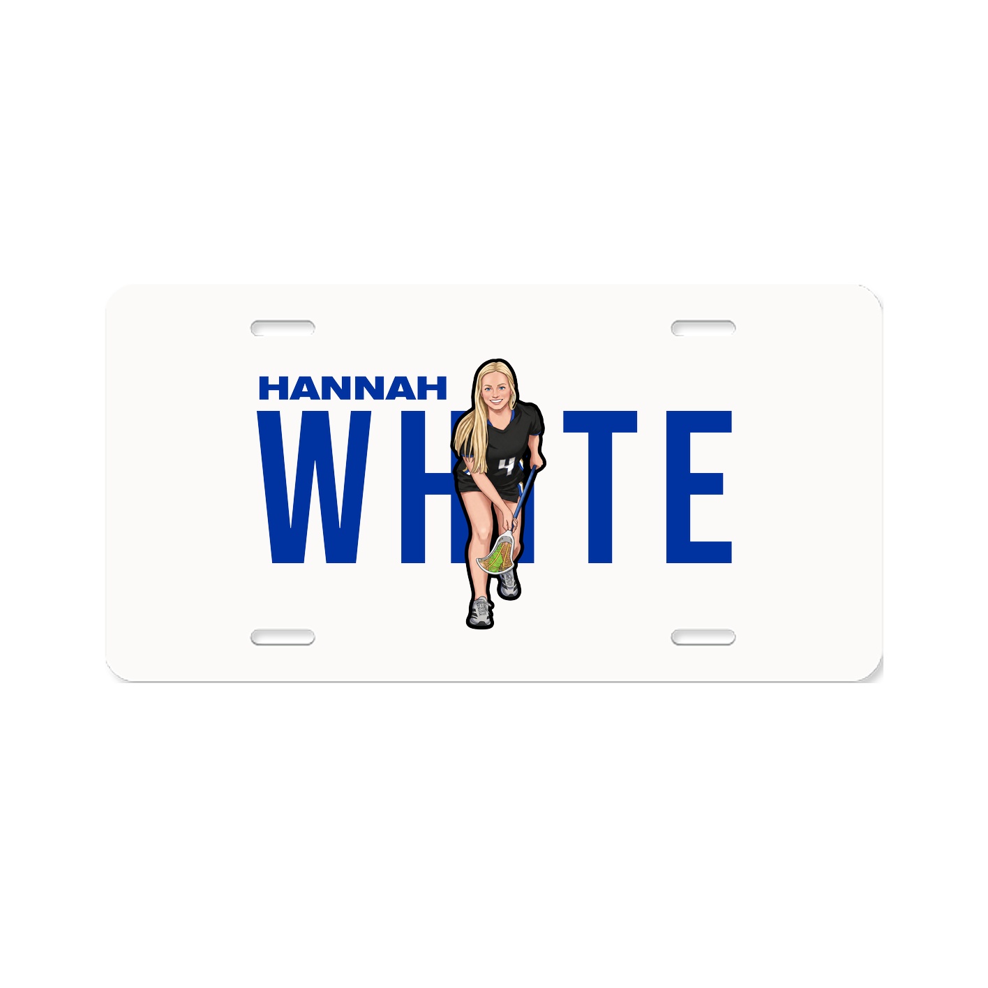License Plate — Player Name in Classic