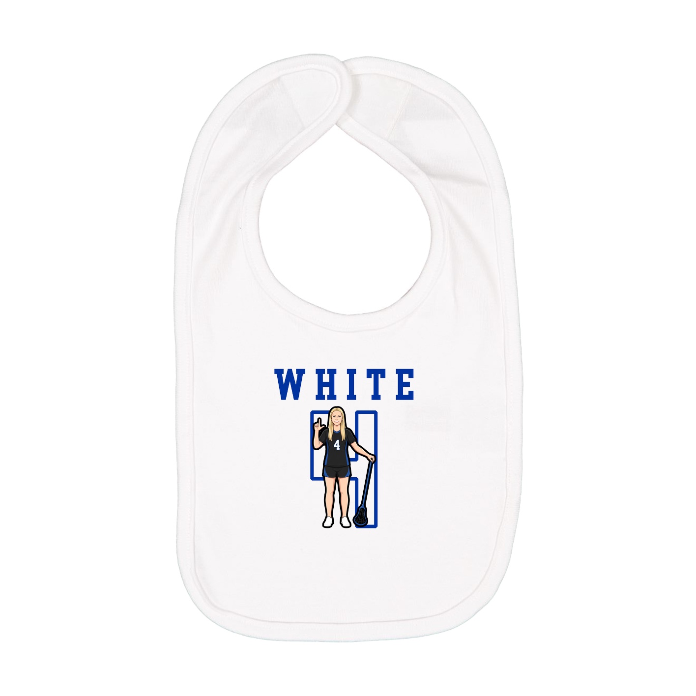 Infant Bib — Shirsey in White