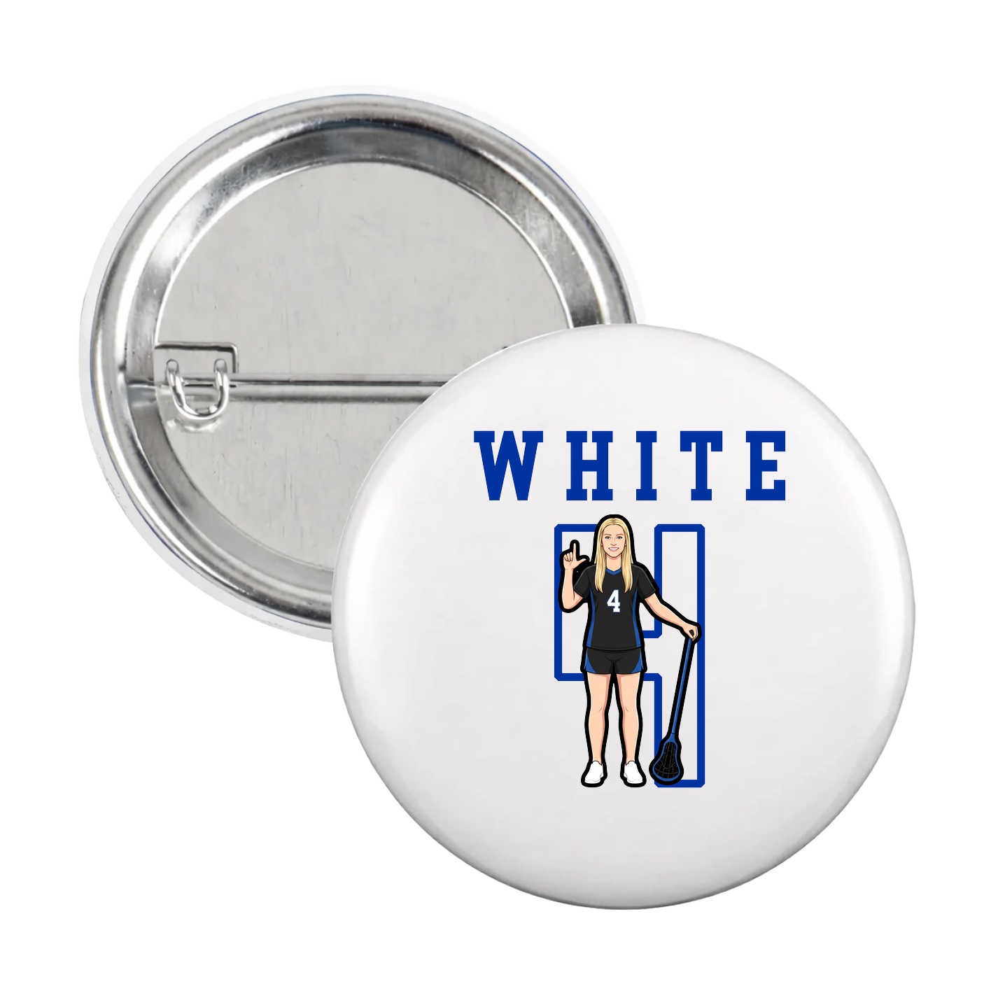 Game Day Button — Shirsey in White