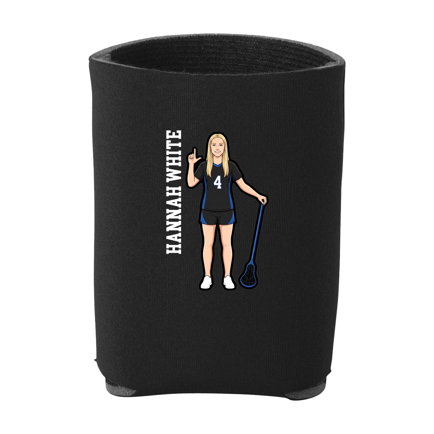 Can Holder — Name Vertical in Black