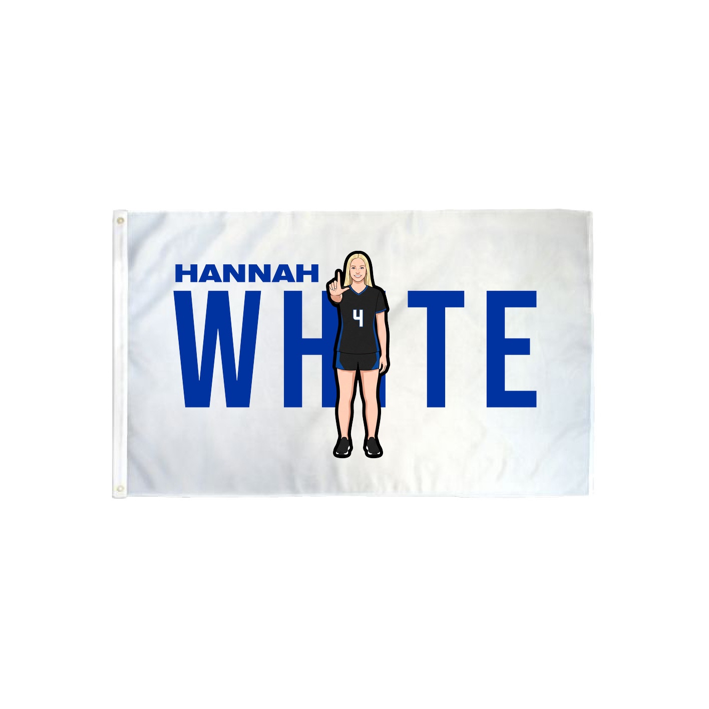 3x5 Flag — Player Name in Classic