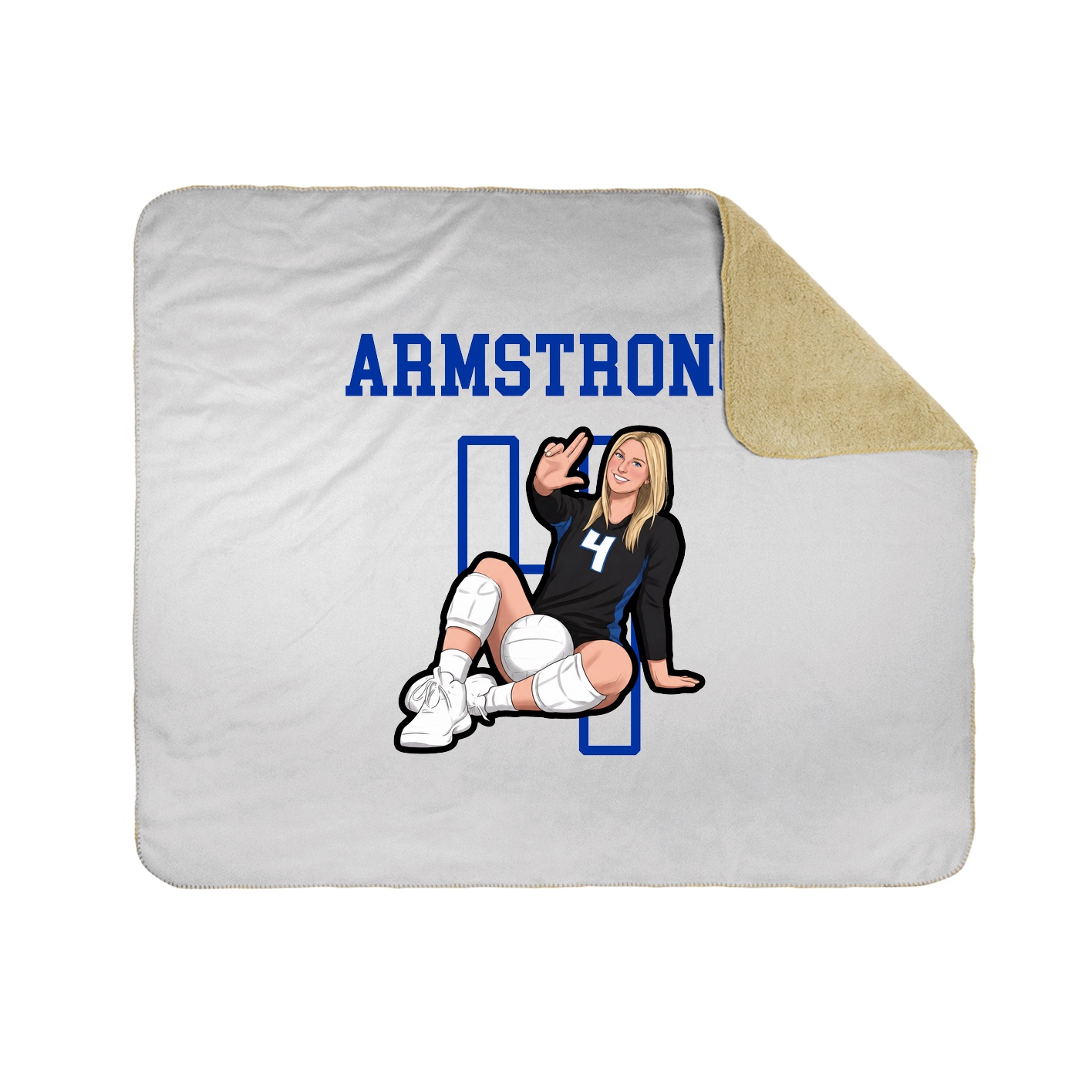 Throw Blanket — Shirsey in White