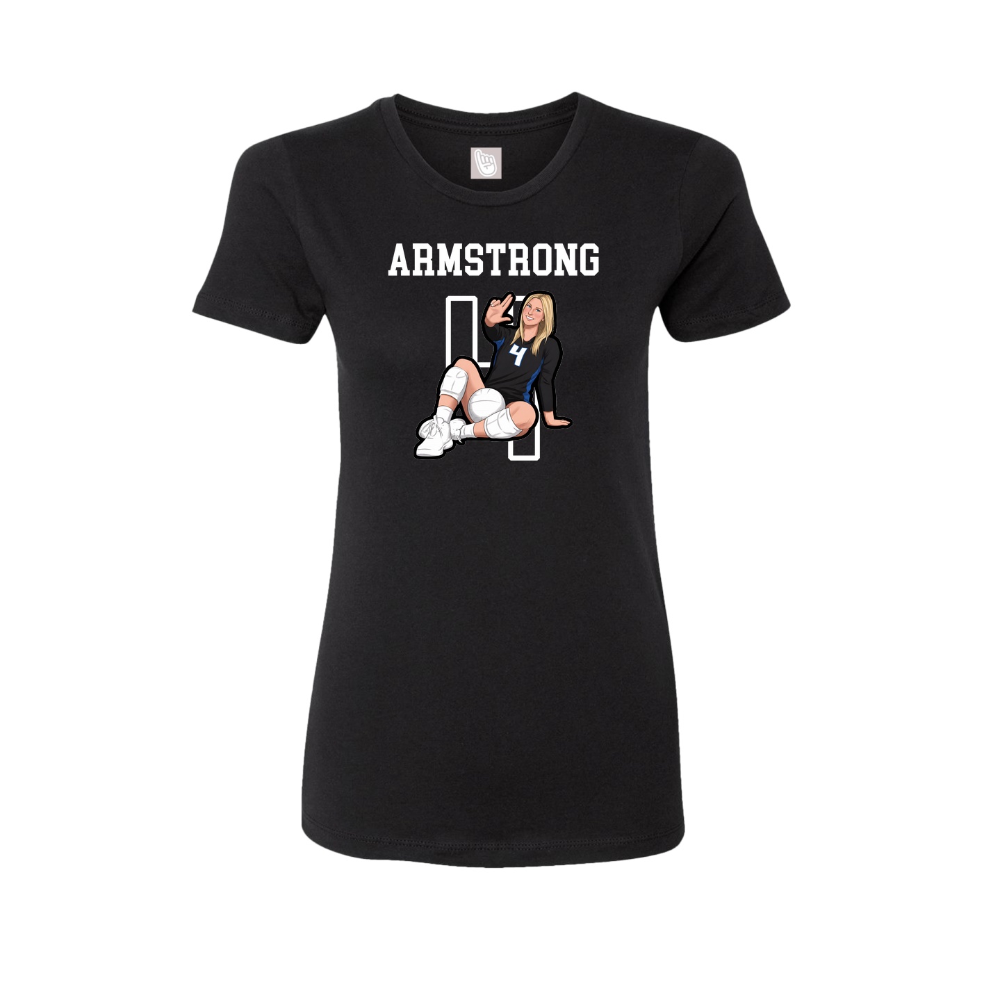 Fitted Women's Tee — Shirsey in Black