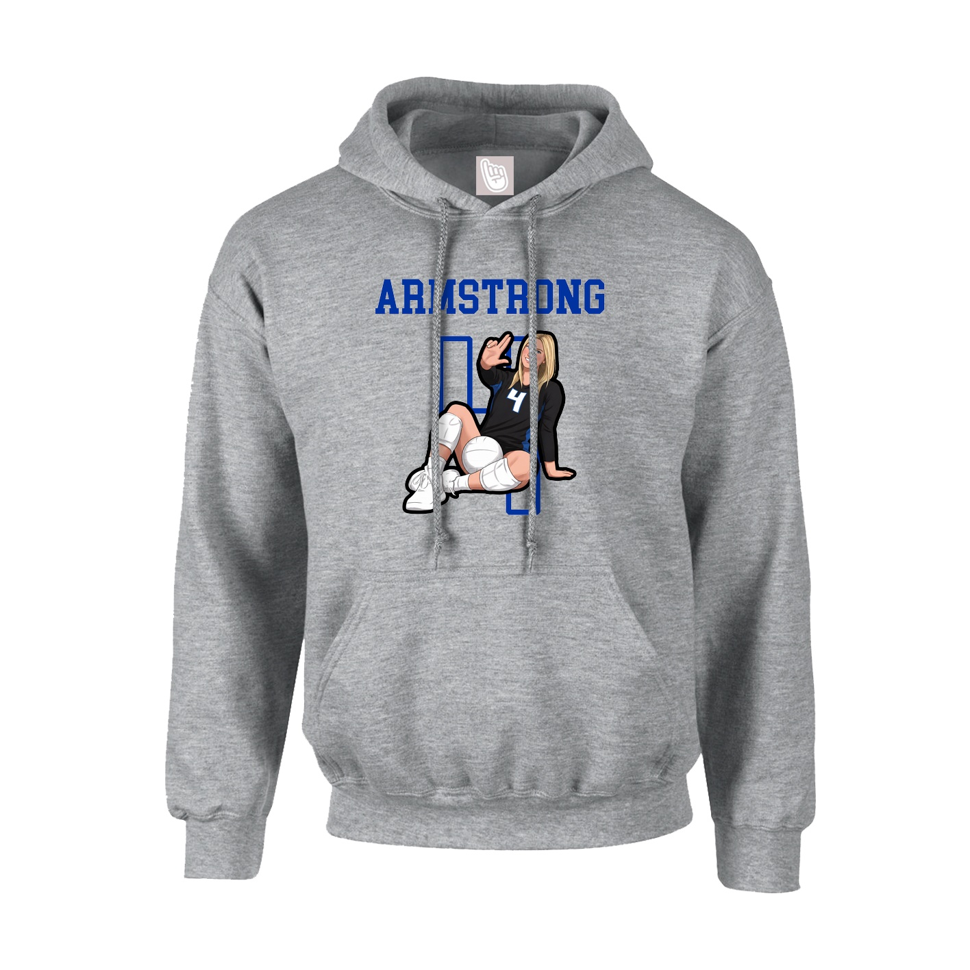 Hoodie — Shirsey in Grey