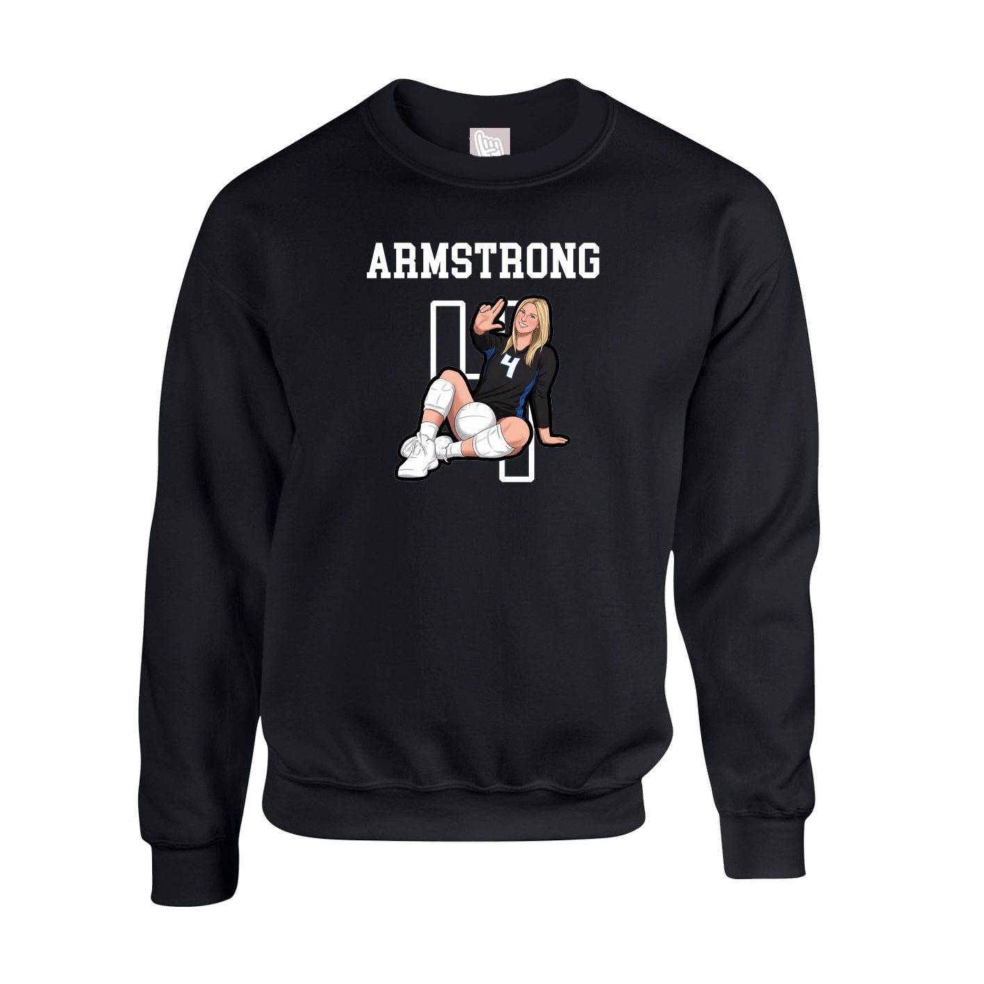 Fleece Crew — Shirsey in Black