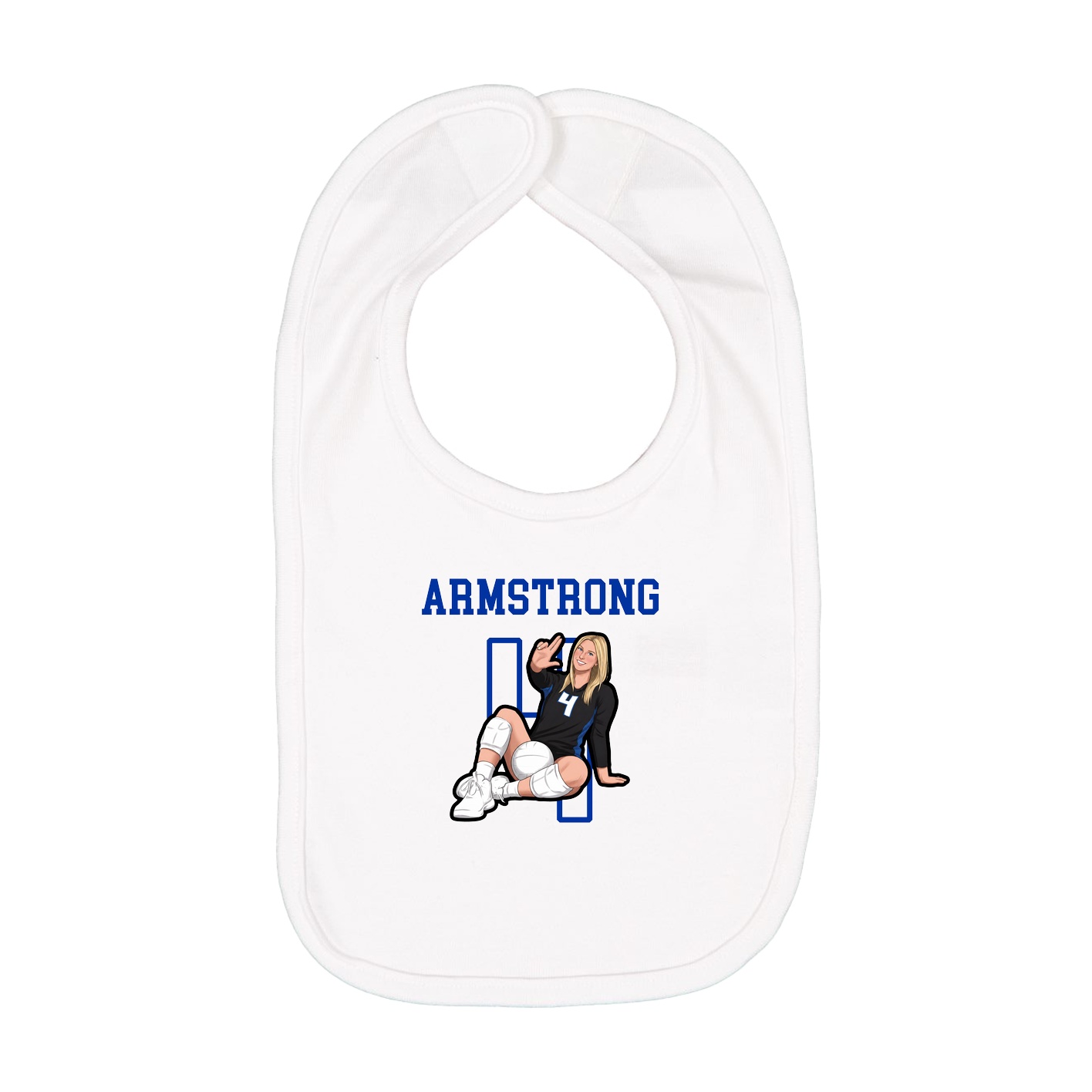 Infant Bib — Shirsey in White