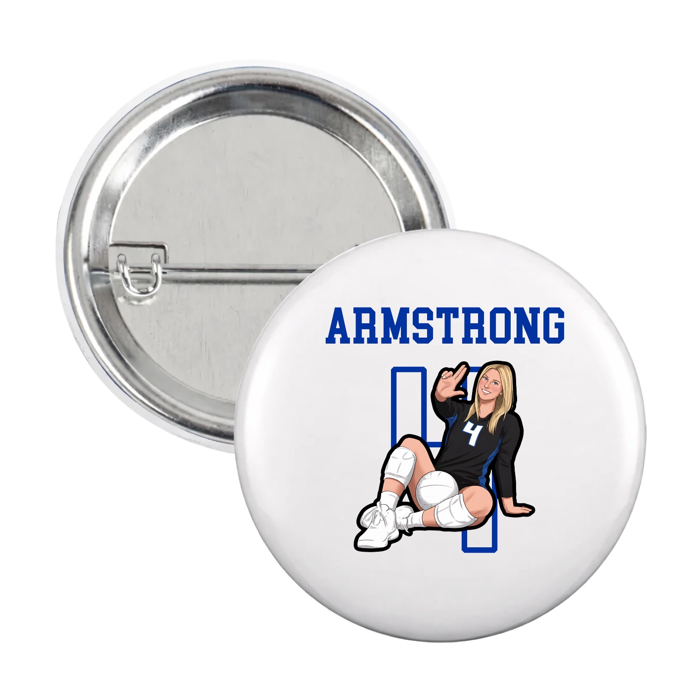 Game Day Button — Shirsey in White