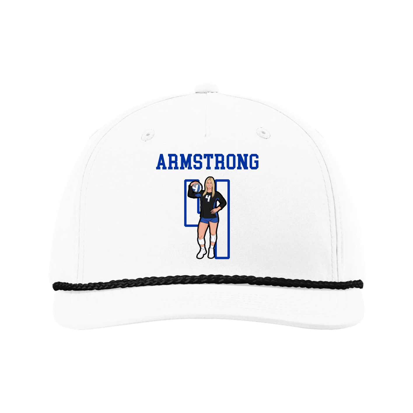 Five-Panel Classic Rope Cap — Shirsey in White
