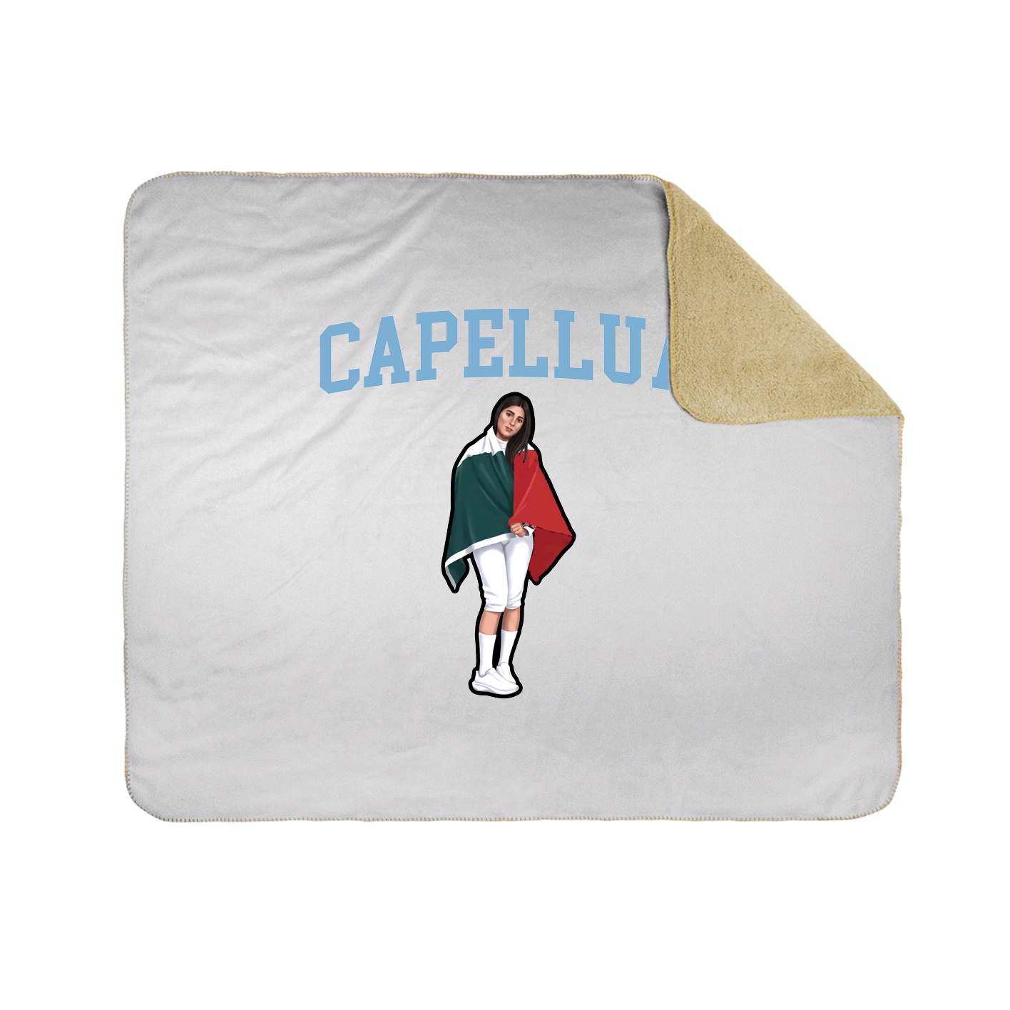 Throw Blanket — Shirsey in White