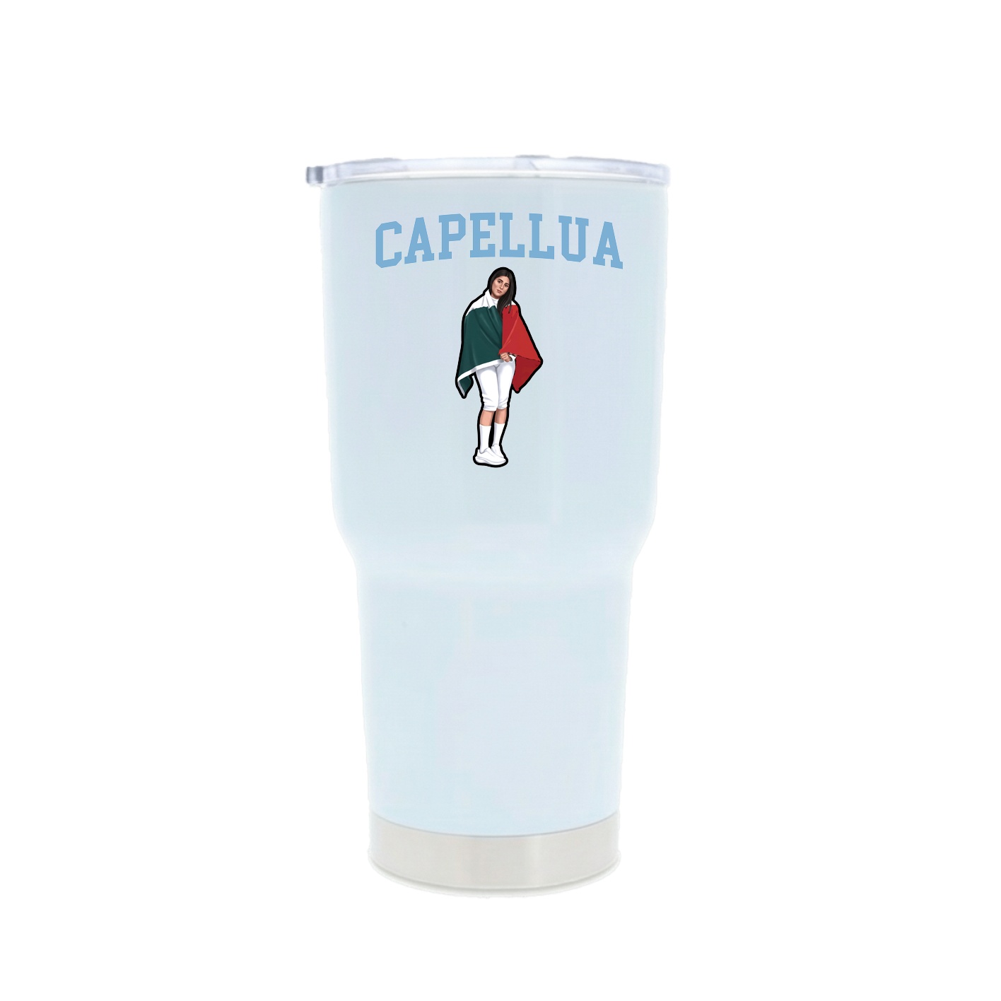 30oz Stainless Steel Tumbler — Shirsey in White