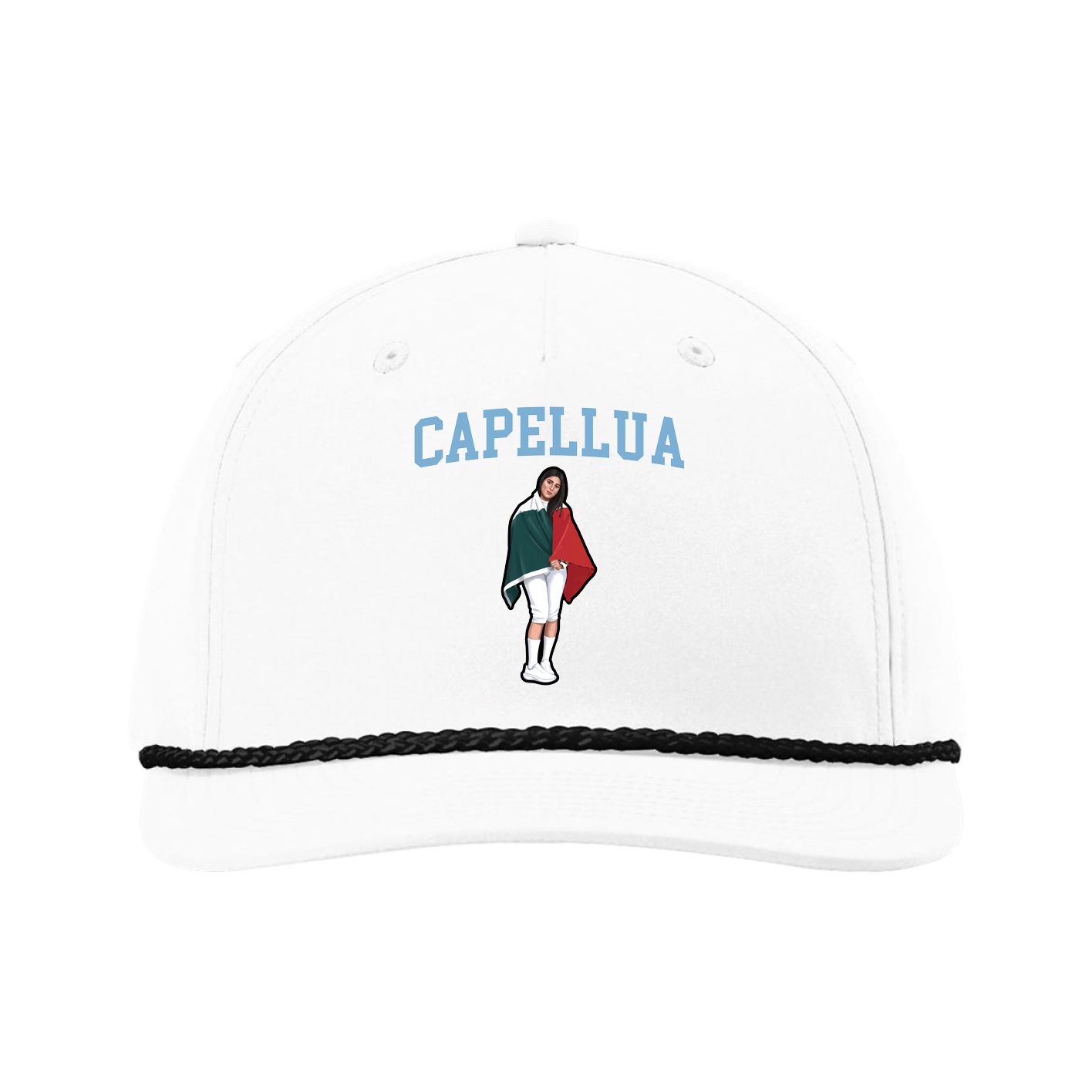 Five-Panel Classic Rope Cap — Shirsey in White