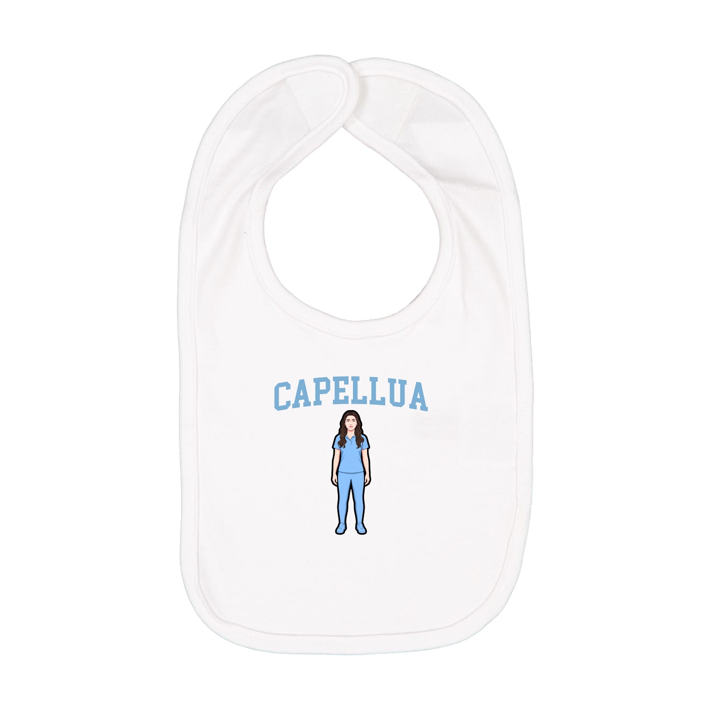 Infant Bib — Shirsey in White