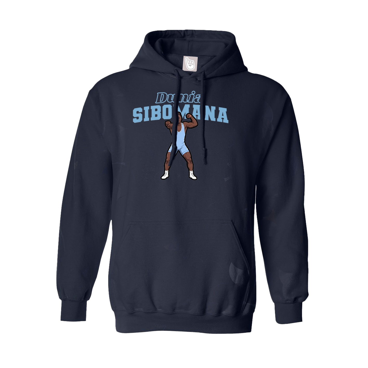 Youth Hoodie — Name Arch in Navy