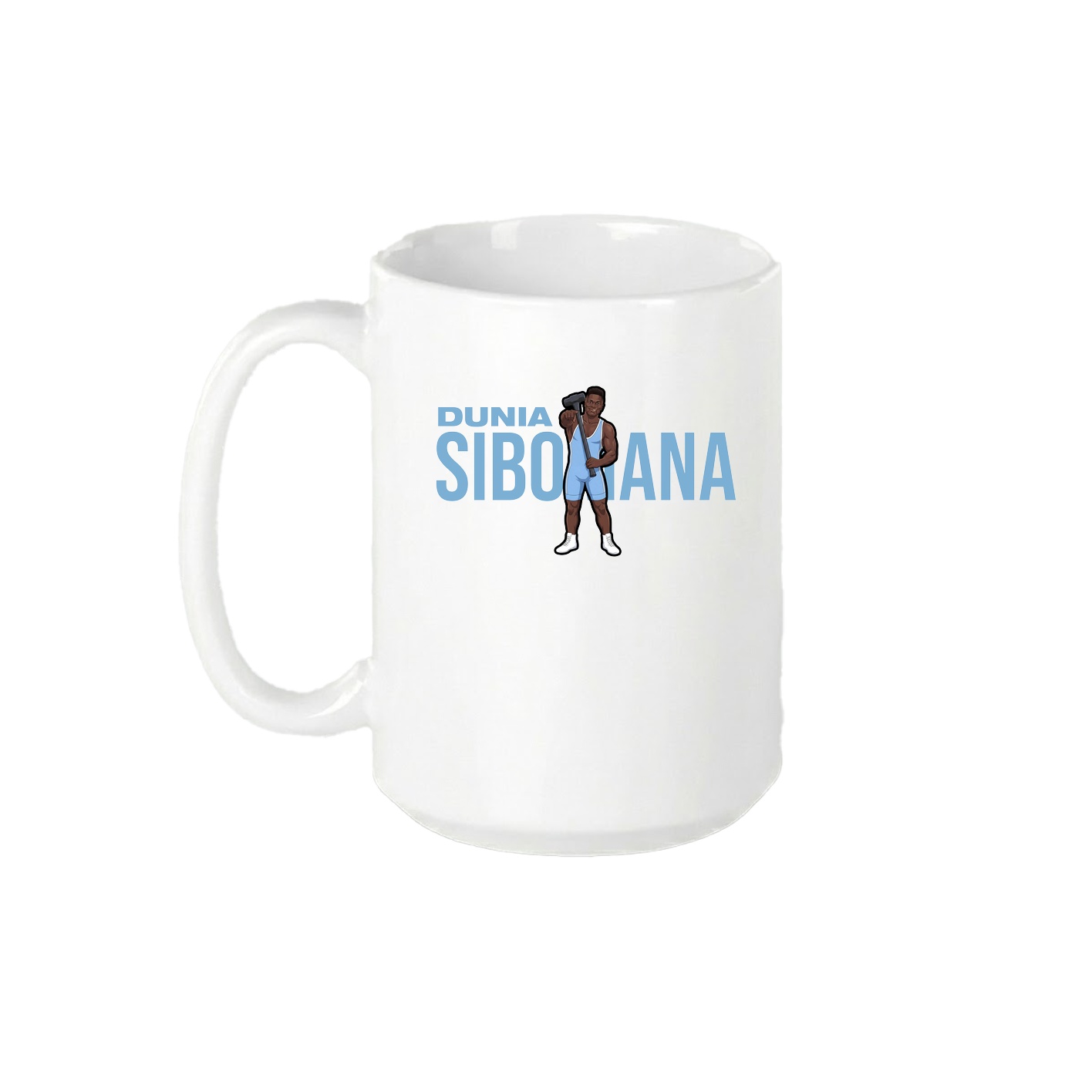 15oz Coffee Mug — Player Name in White