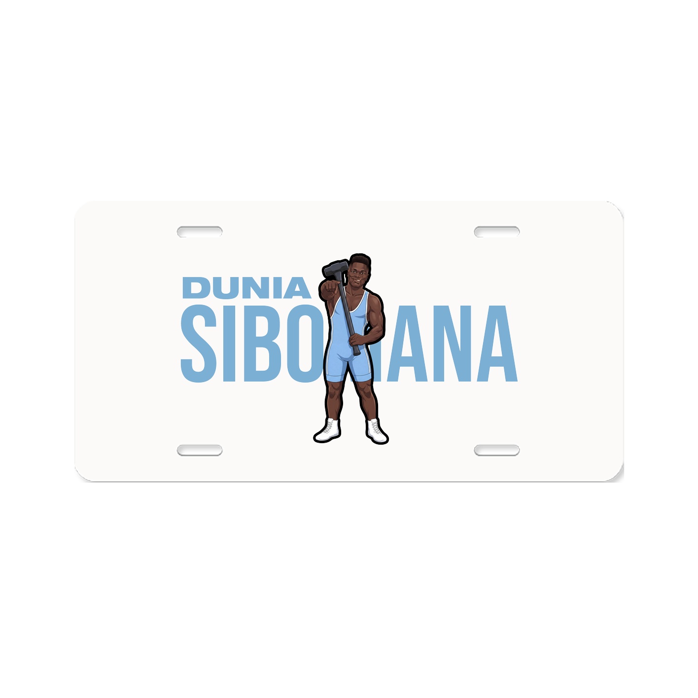 License Plate — Player Name in Classic