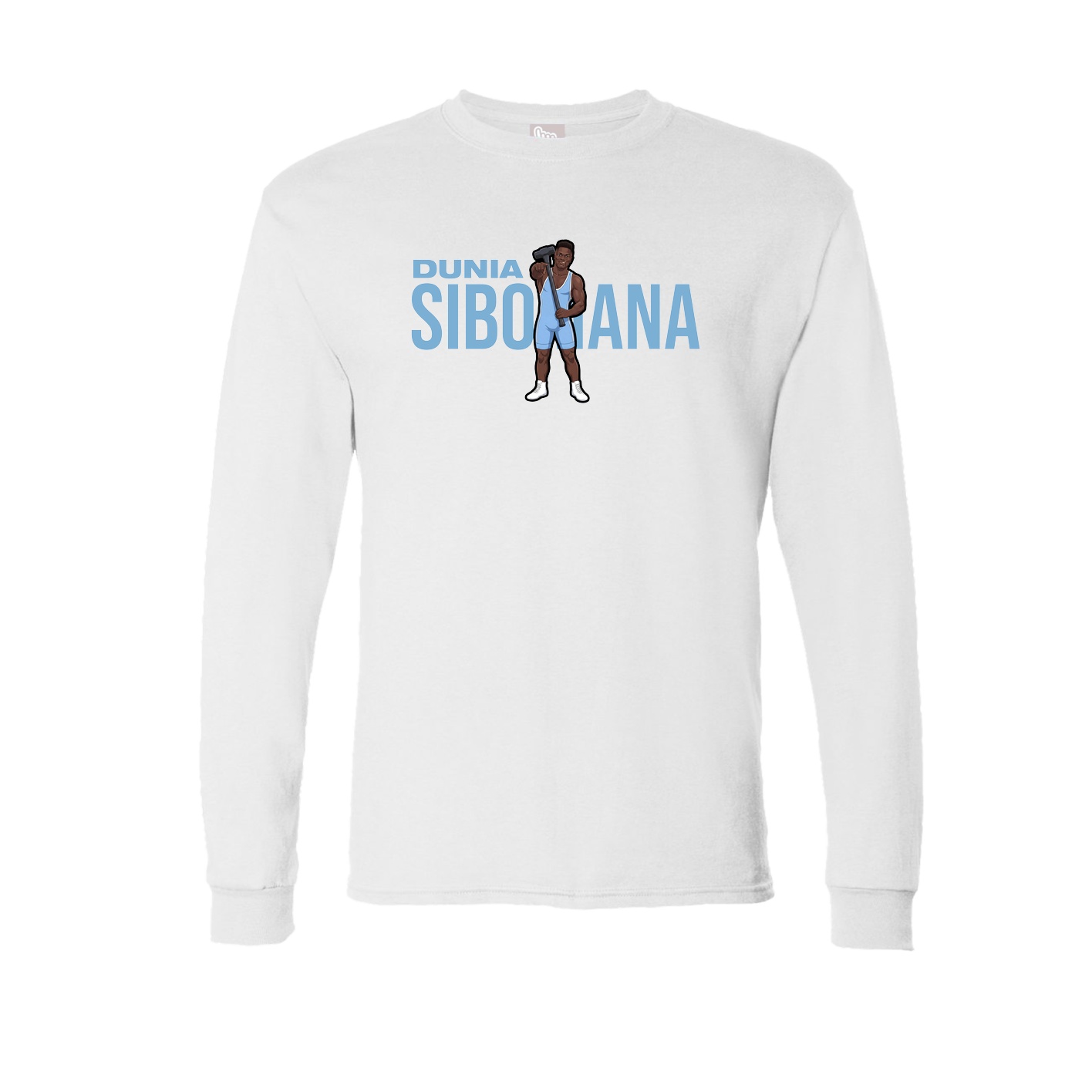 Long Sleeve Tee — Player Name in White