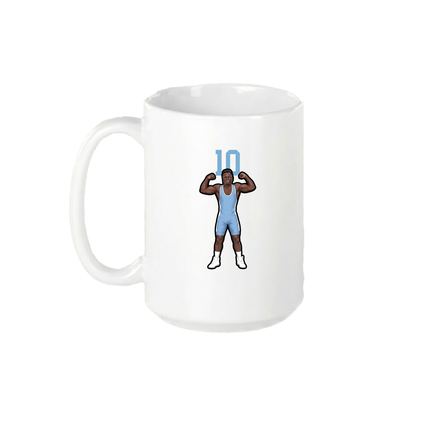 15oz Coffee Mug — Number Top in White